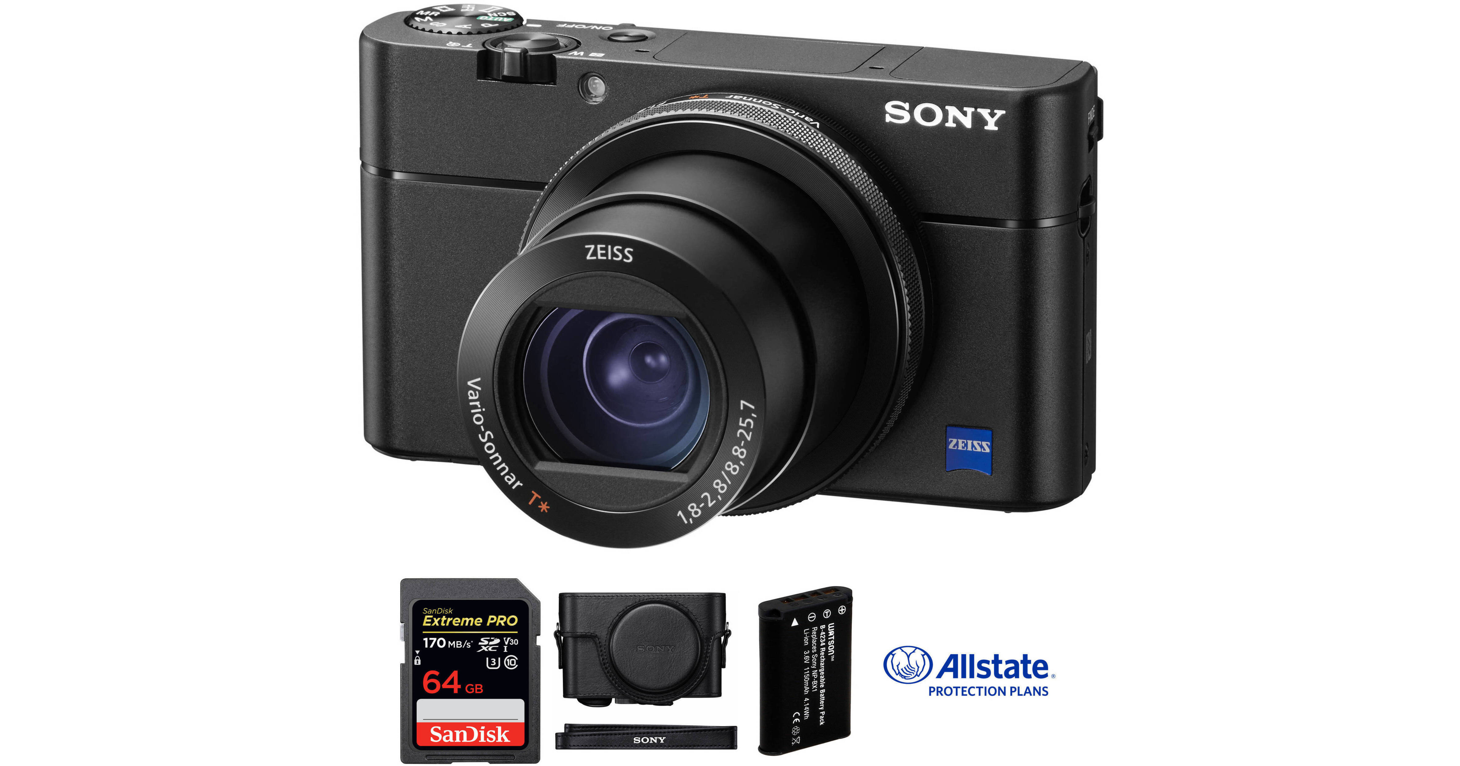 Sony Cyber-shot DSC-RX100 V Digital Camera Deluxe Kit B&H Photo