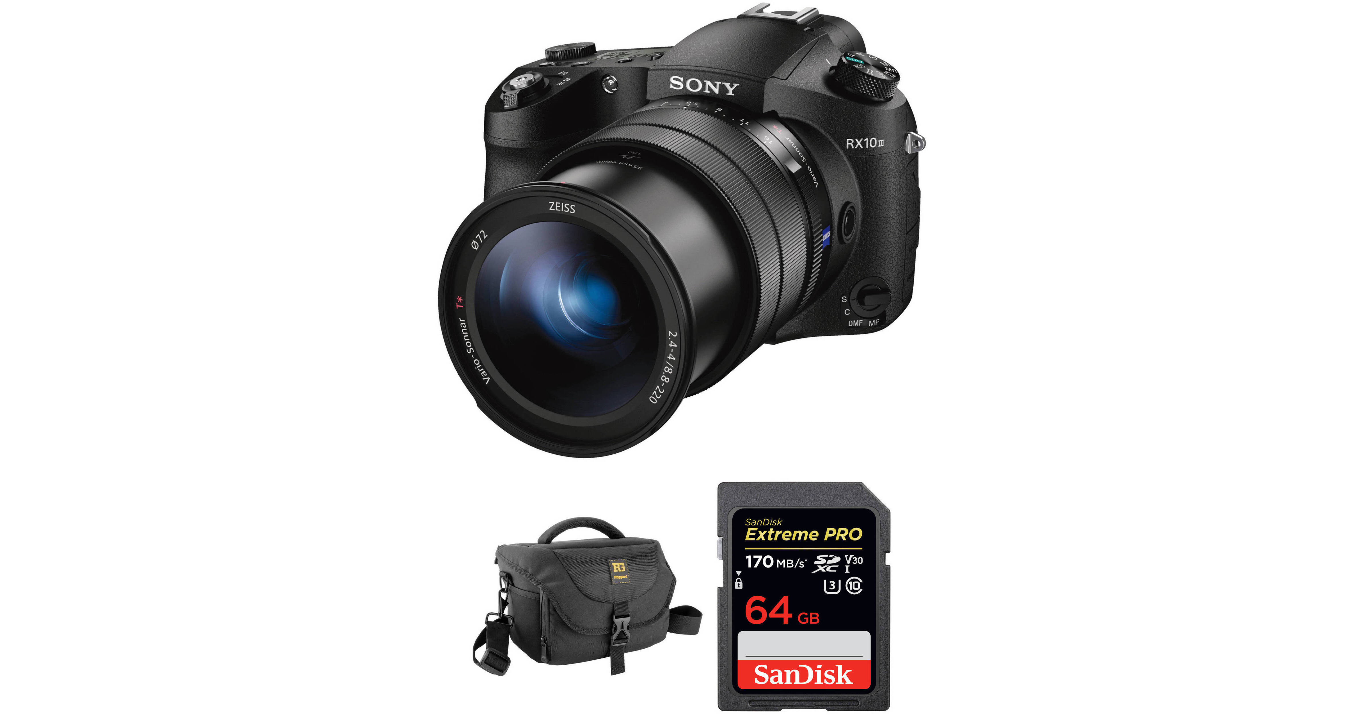 Sony Cyber-shot DSC-RX10 III Digital Camera DSCRX10M3/B-AC B&H