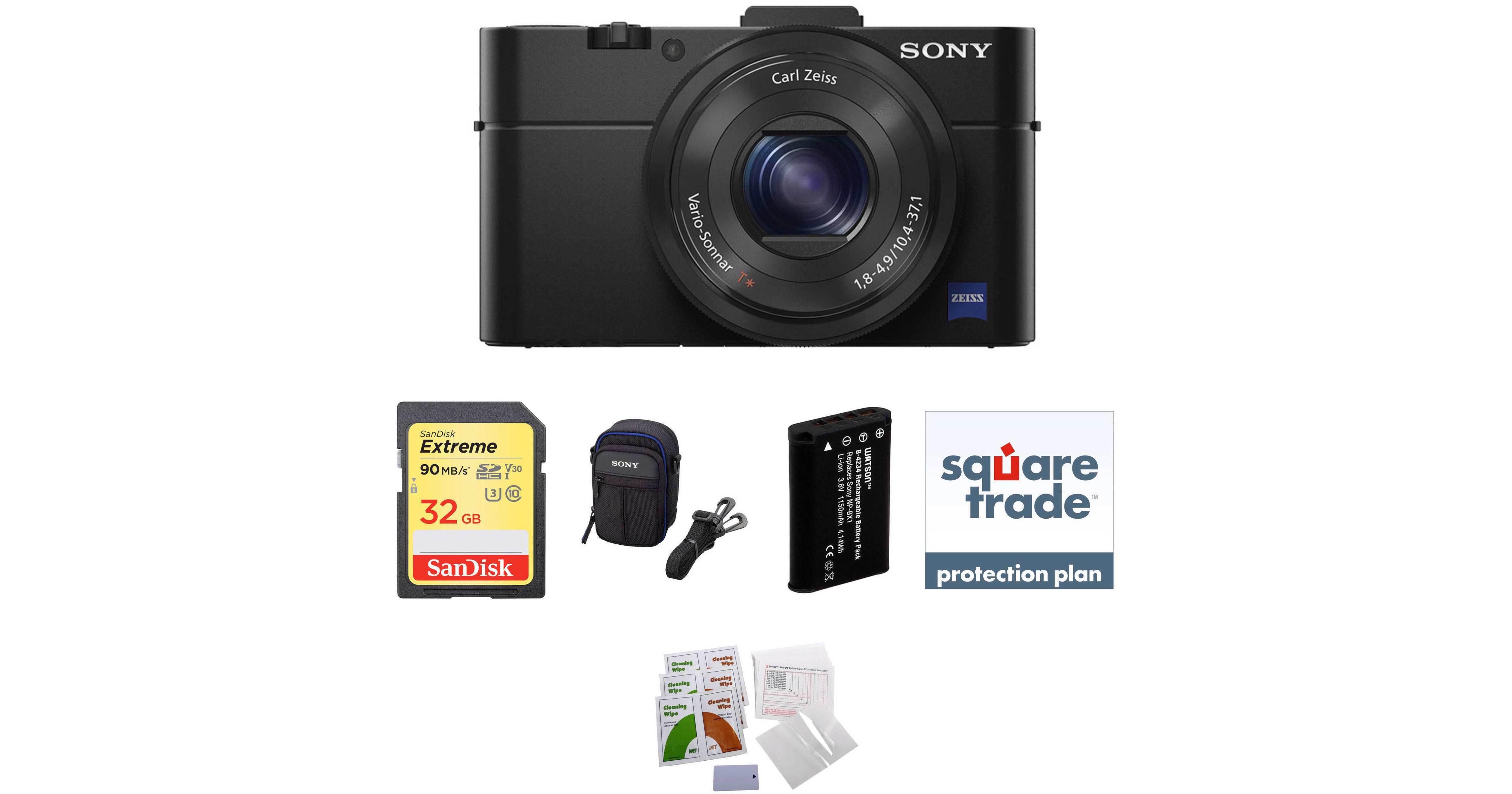 Sony Cyber-shot DSC-RX100 II Digital Camera Deluxe Kit B&H