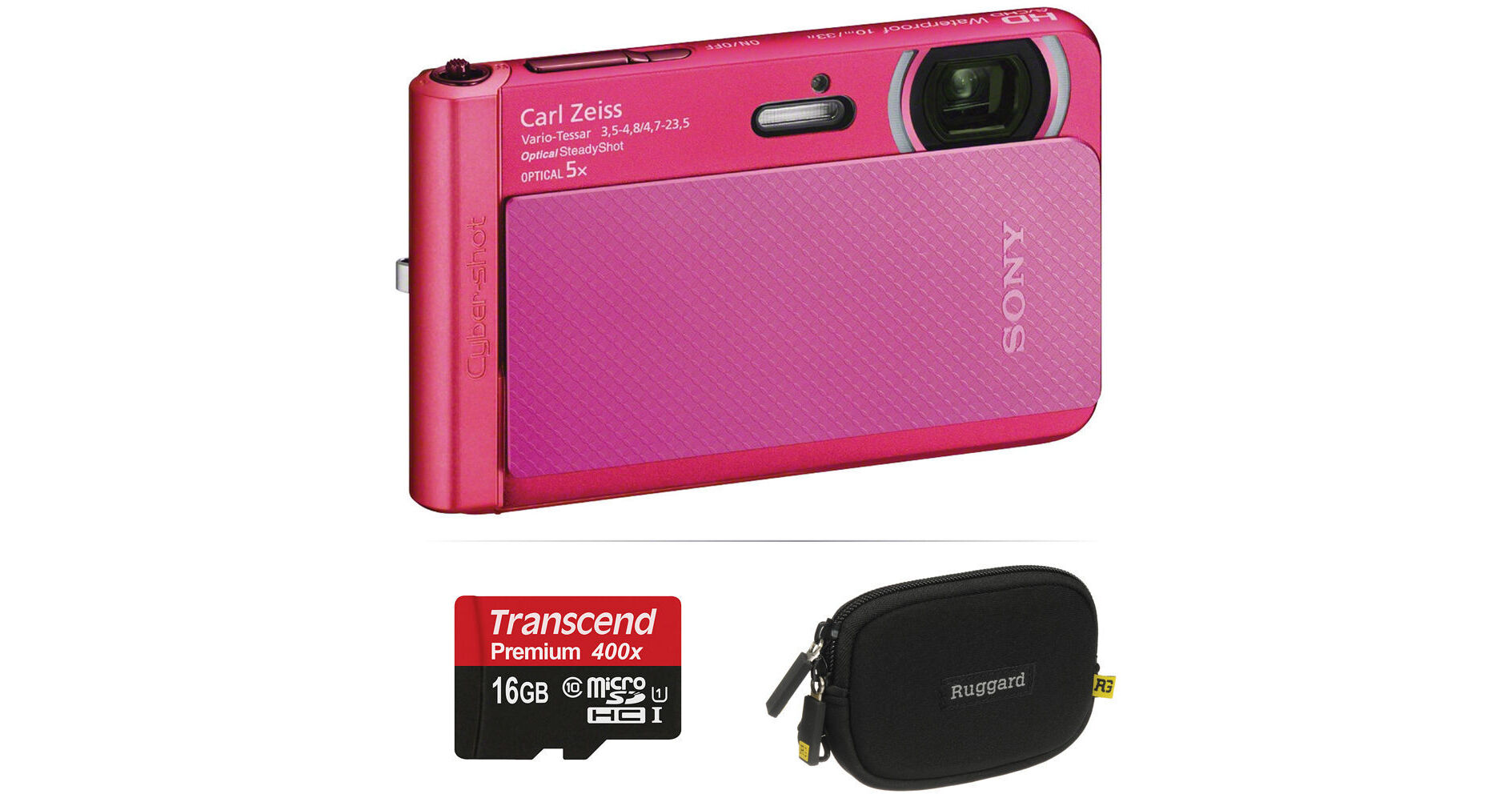 Sony Cyber-shot DSC-TX30 Digital Camera Basic Kit (Pink) B&H