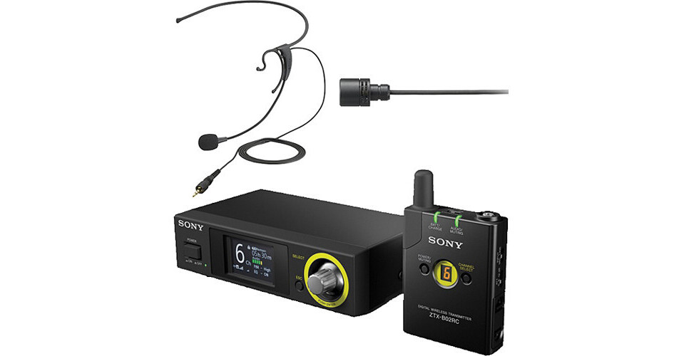 Sony DWZ Series Digital Wireless Headset & Lavalier Set