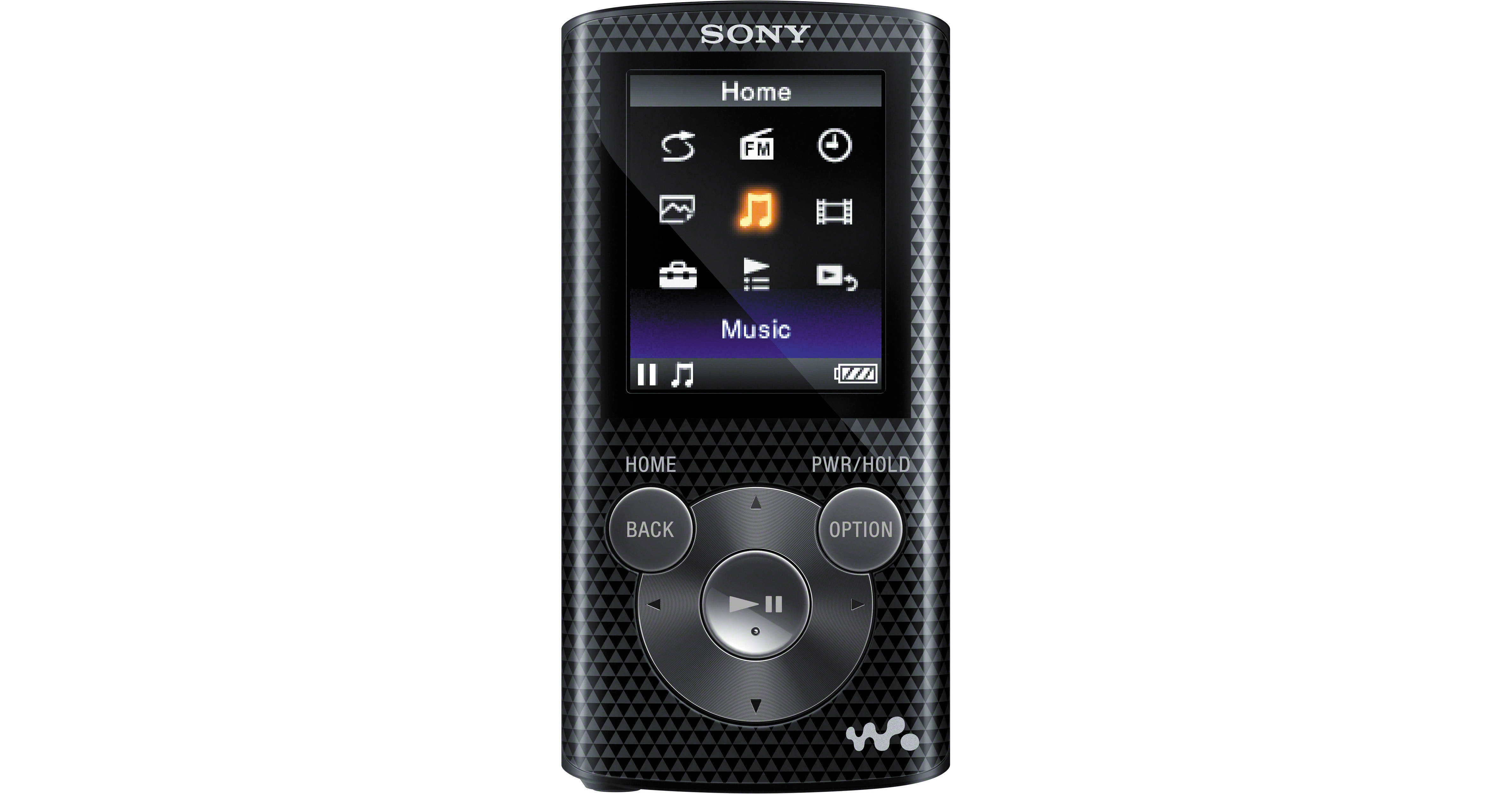 Sony 16GB NWZ-E385 Series Walkman MP3 Player (Black) NWZE385BLK