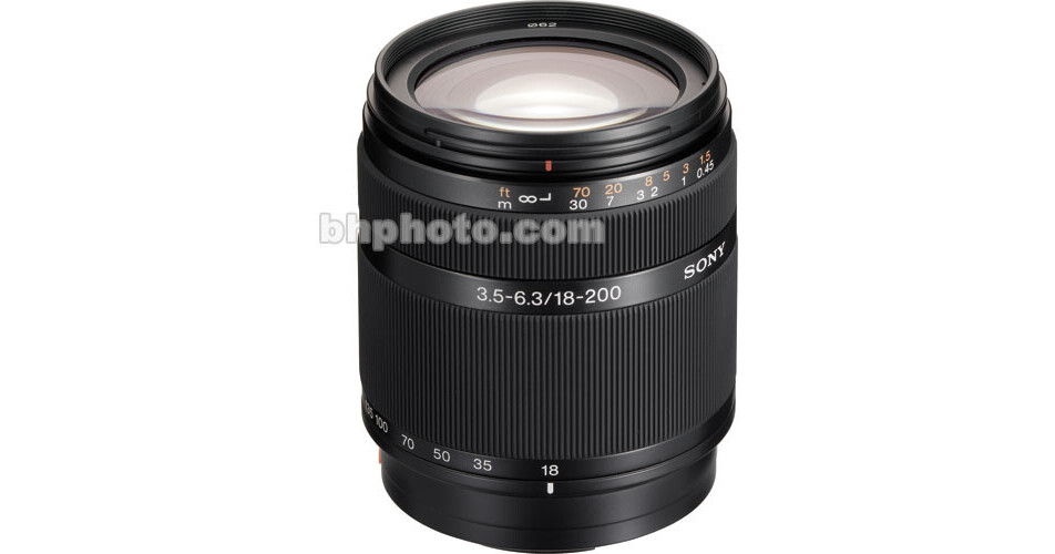 Used Sony 18-200mm f/3.5-6.3 DT Telephoto Zoom Lens SAL18200 B&H