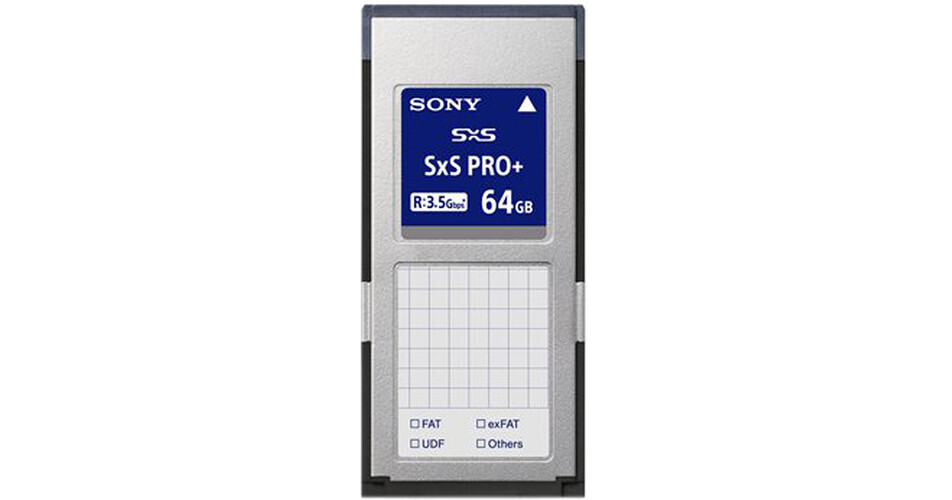 Sony 64GB SxS PRO+ E Series Memory Card SBP64E B&H Photo Video