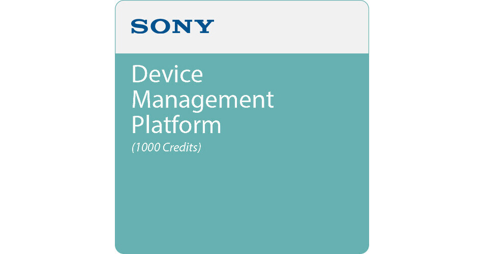 Sony Device Management Platform (1000 Credits) SPSDMP1000CREDIT