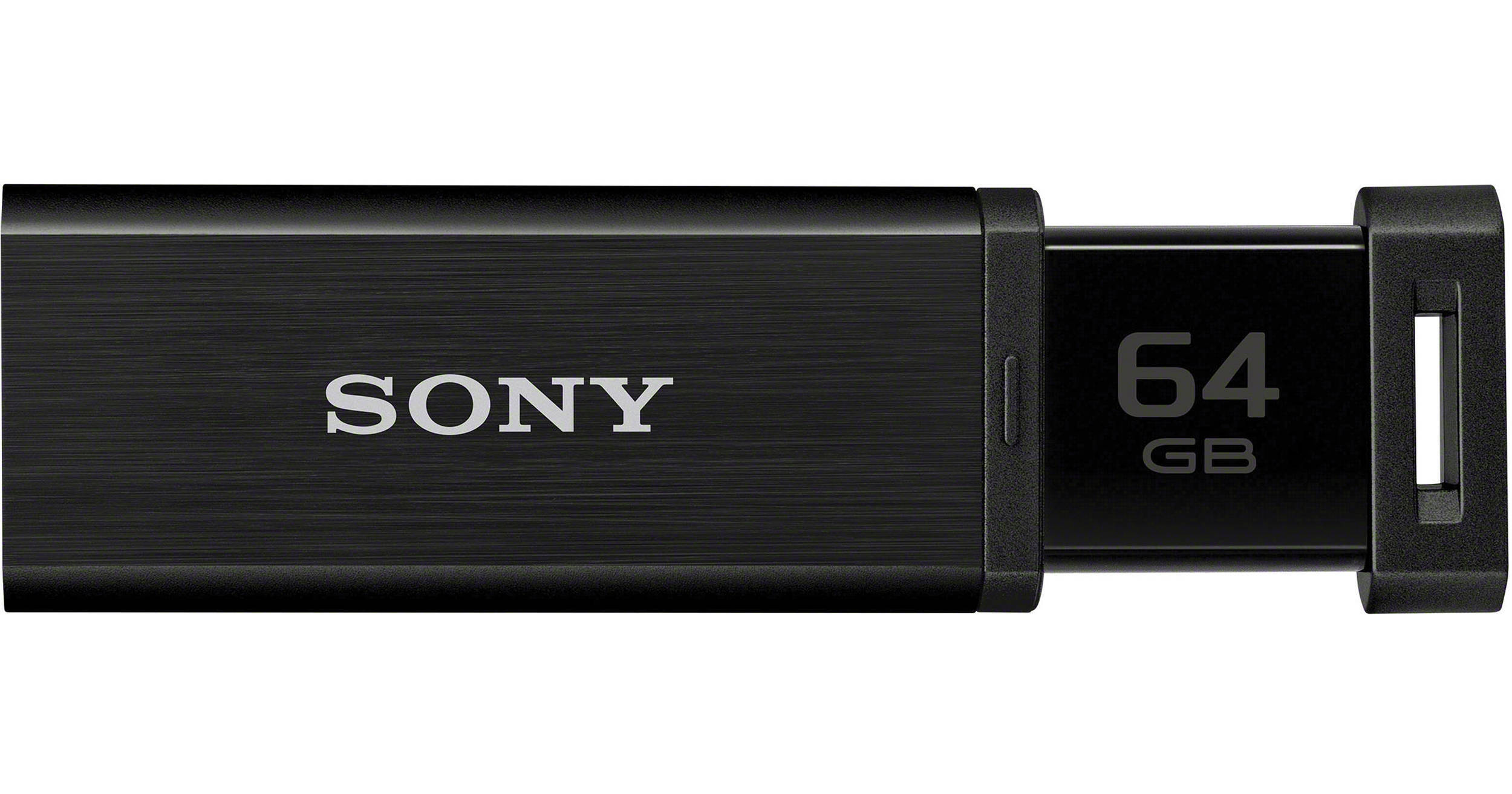 Sony 64GB MicroVault Mach USM-QX Flash Drive (Black) USM64GQX/B