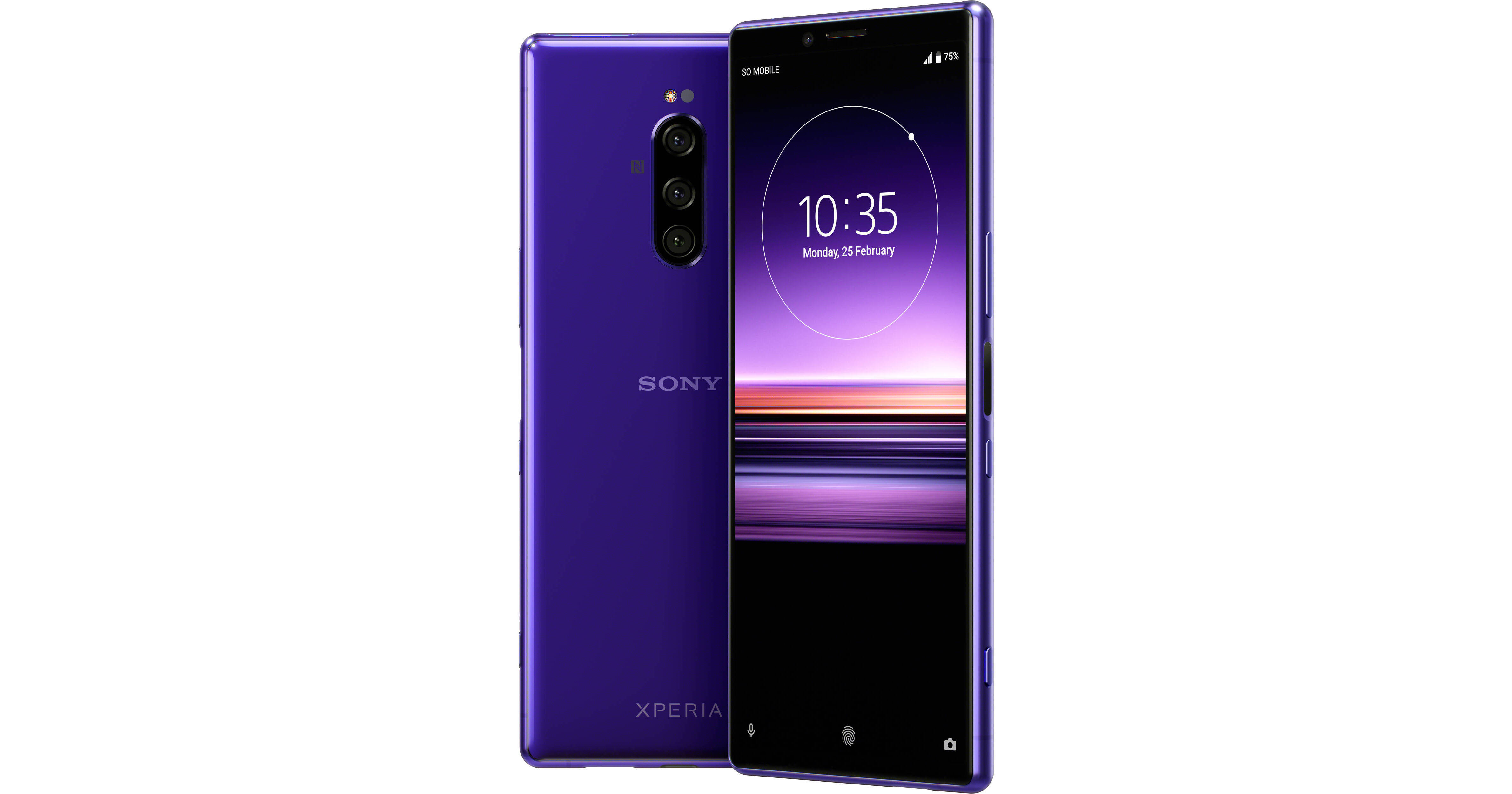 Sony Xperia 1 J8170 128GB Smartphone (Unlocked, Purple) B&H