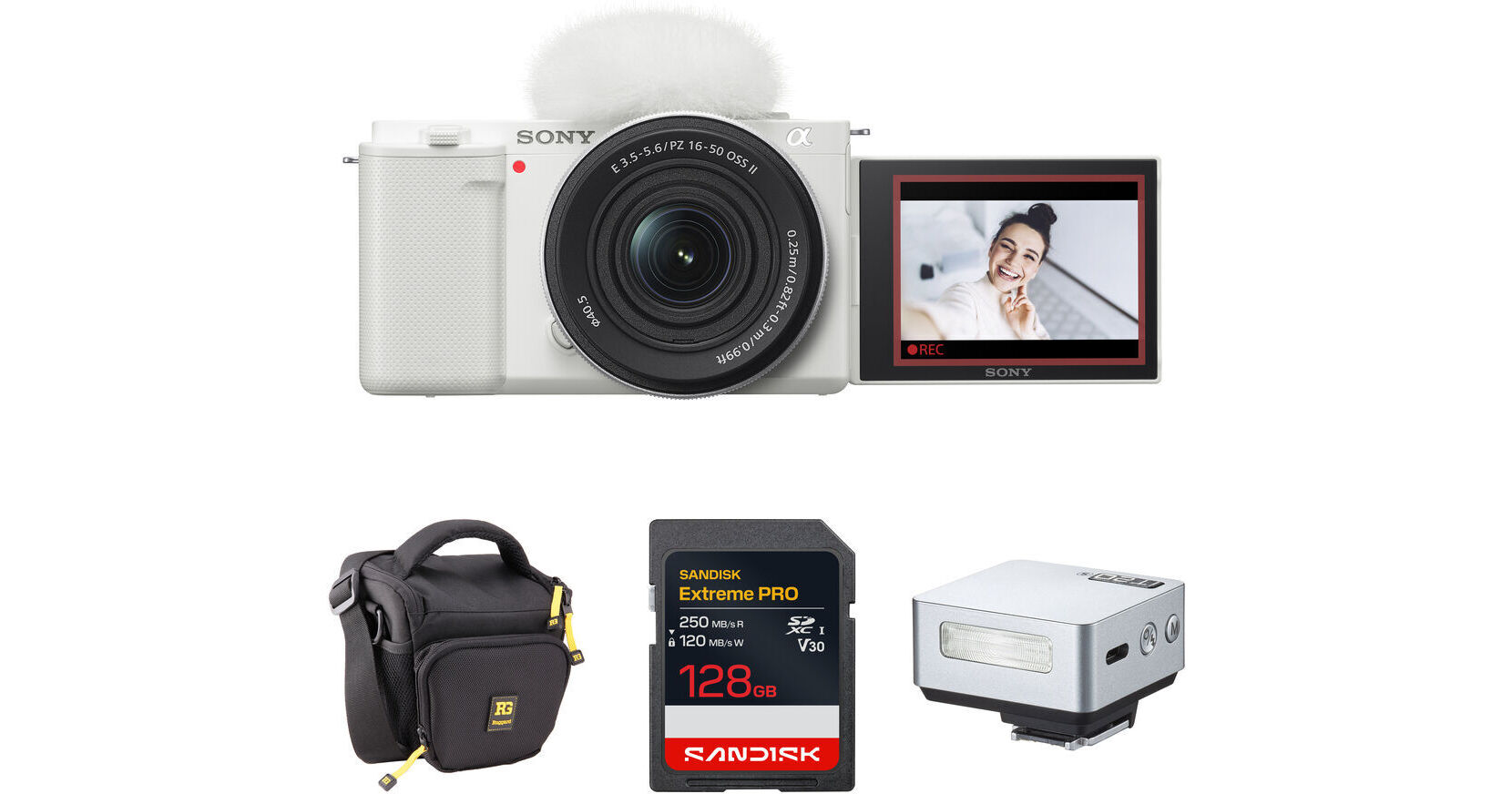 Sony ZV-E10 CAM/16-50mm II LNS WT/MINI FLSH B&H Photo Video Sony ZV-E10 CAM/16-50mm II LNS WT/MINI FLSH B&H Photo Video