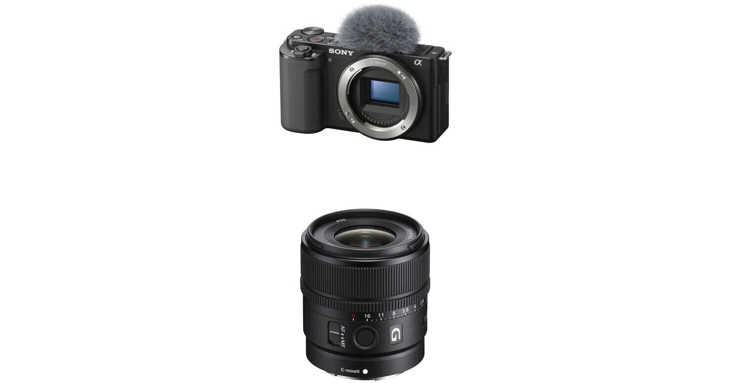 SONY ZV-E10 II ＋ E 15mm F1.4 G Sony ZV-E10 Mirrorless Camera with 15mm f/1.4 G Lens B&H Photo