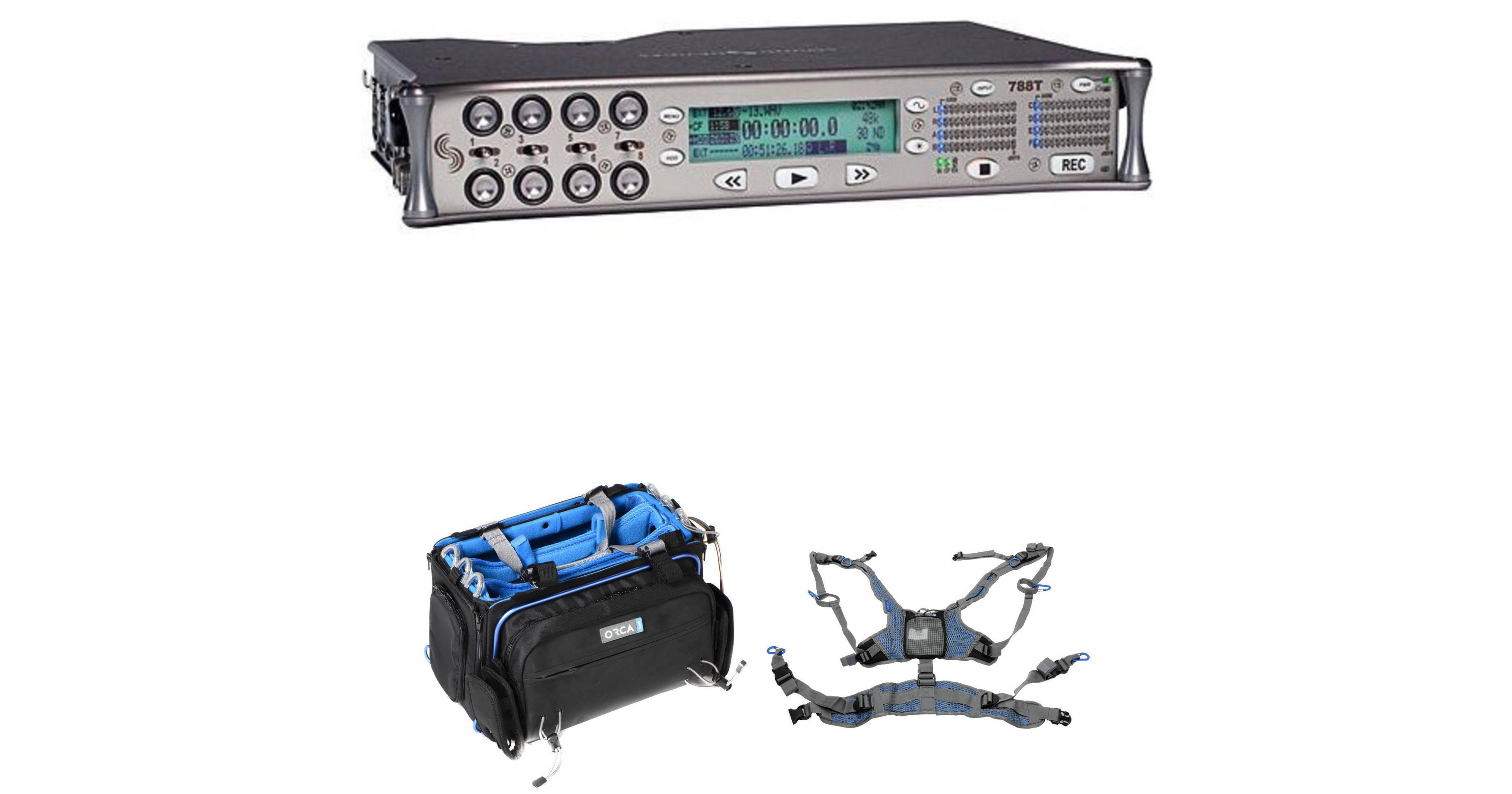 Sound Devices 788T-SSD 8-Input/12-Track Field Recorder with