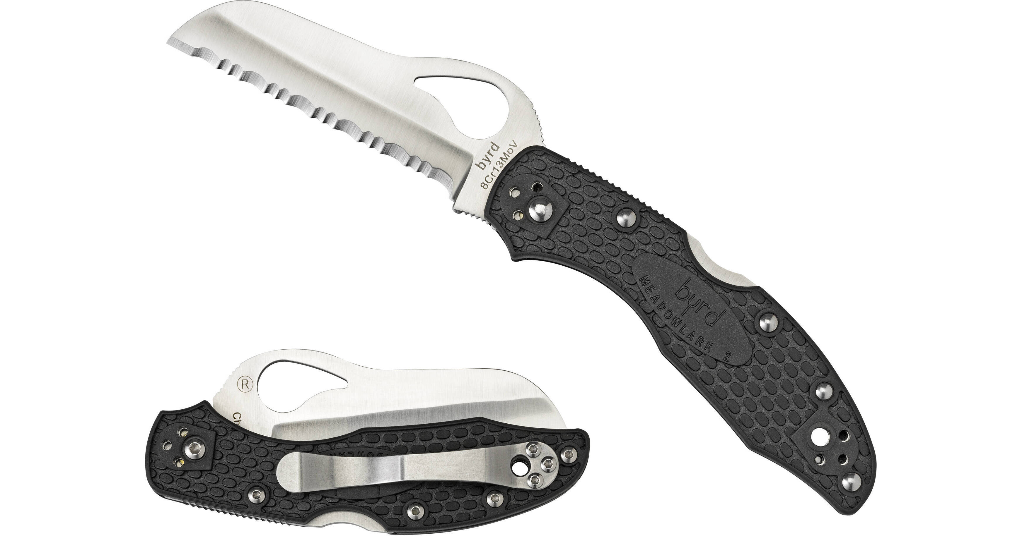 Spyderco byrd Meadowlark 2 Rescue Folding Knife BY19SBK2 B&H