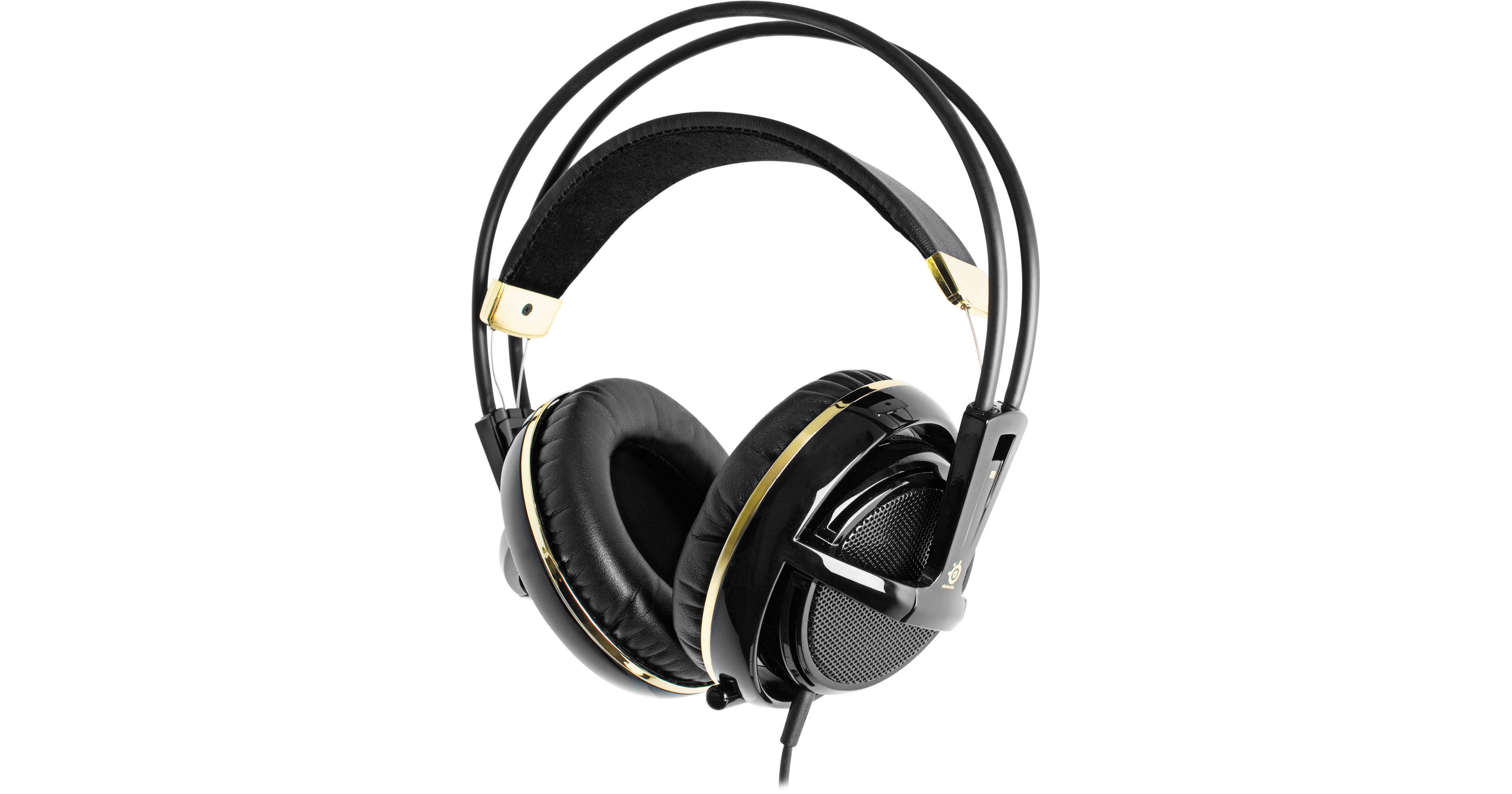 steelseries siberia v2 シベリアヘッドホン SteelSeries Siberia V2 Gaming Headset (Black / Gold) 51110 B&H