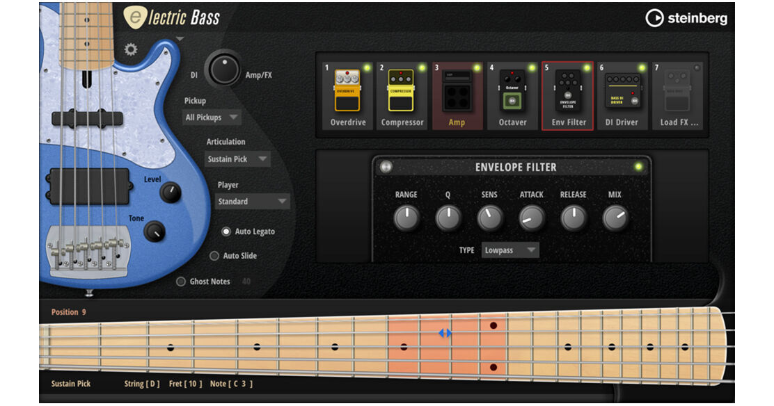 Steinberg Electric Bass Virtual Instrument Plug-In 91414 B&H
