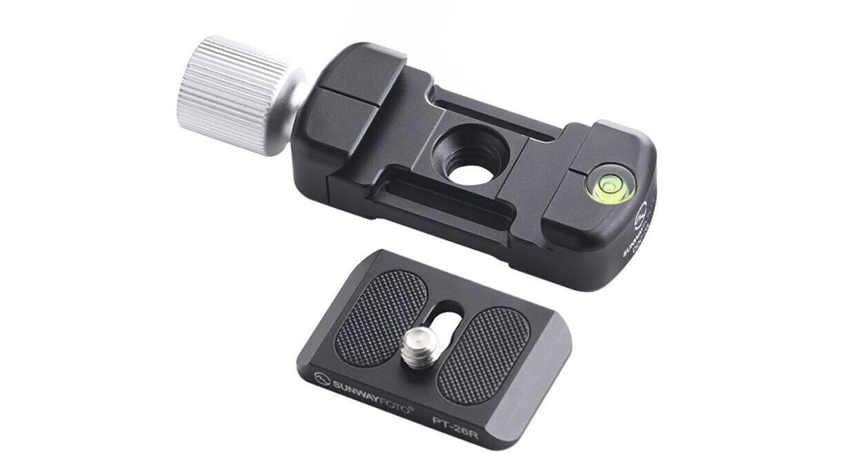 Sunwayfoto DDC-26LT Arca-Type 26mm Mini-Clamp with Quick