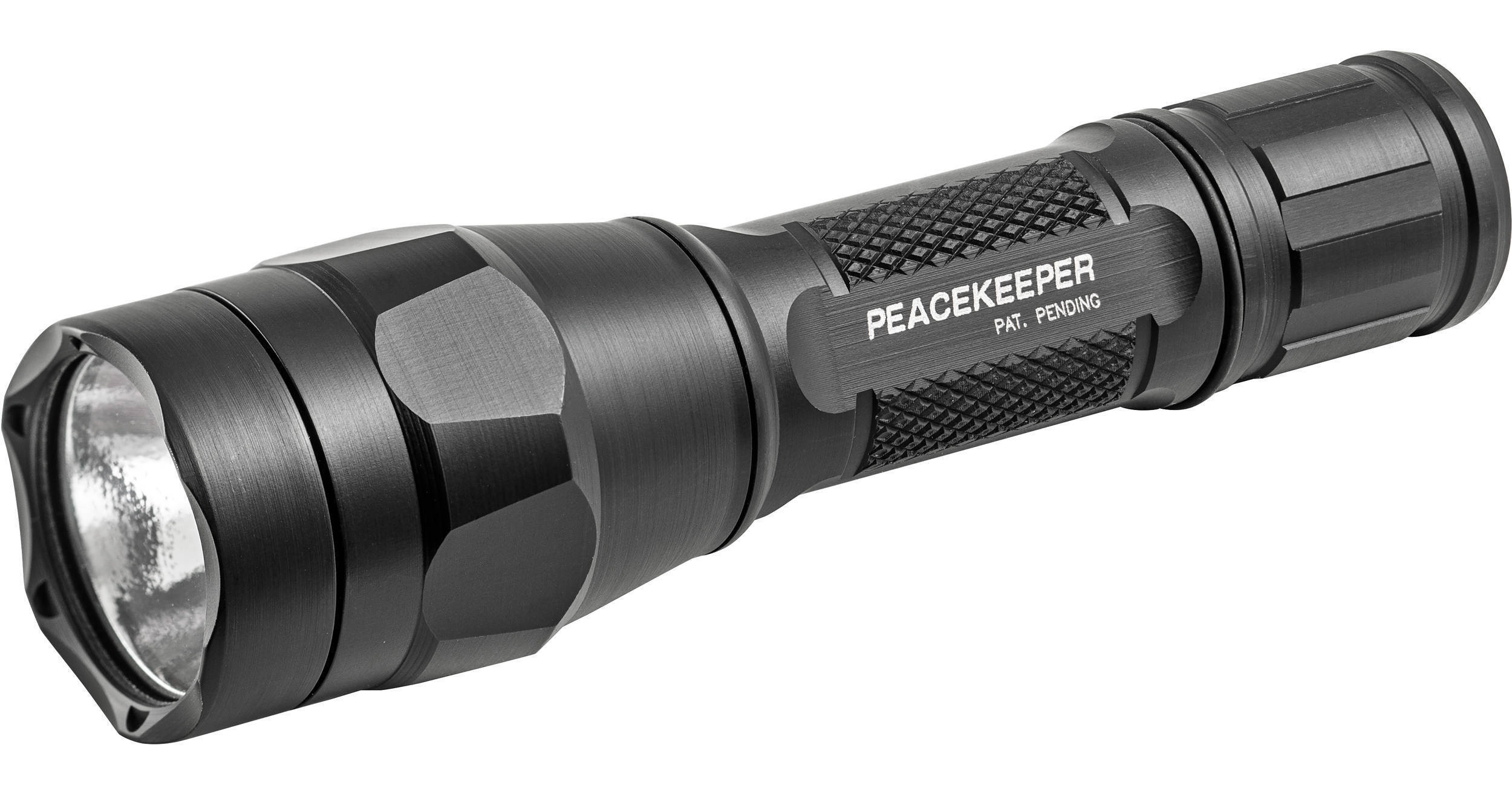 SUREFIRE P1R PEACEKEEPER 600/15ルーメン SureFire Peacekeeper Dual Ouput LED Flashlight P1R-B-BK B&H