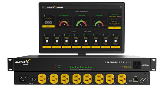 SURGEX Defender Series+ SX-DSP-129 Rackmount 9-Outlet SXDSP129