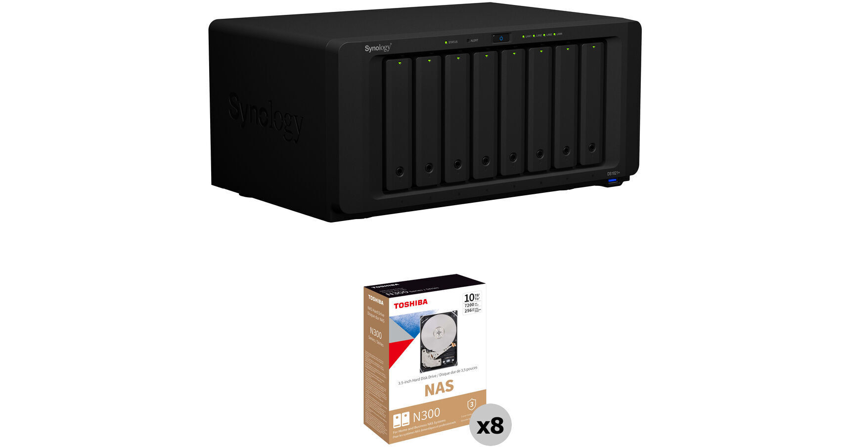 32gb Ds1821+ Ds1821+ Cpu Synology 80TB DiskStation DS1821+ 8-Bay