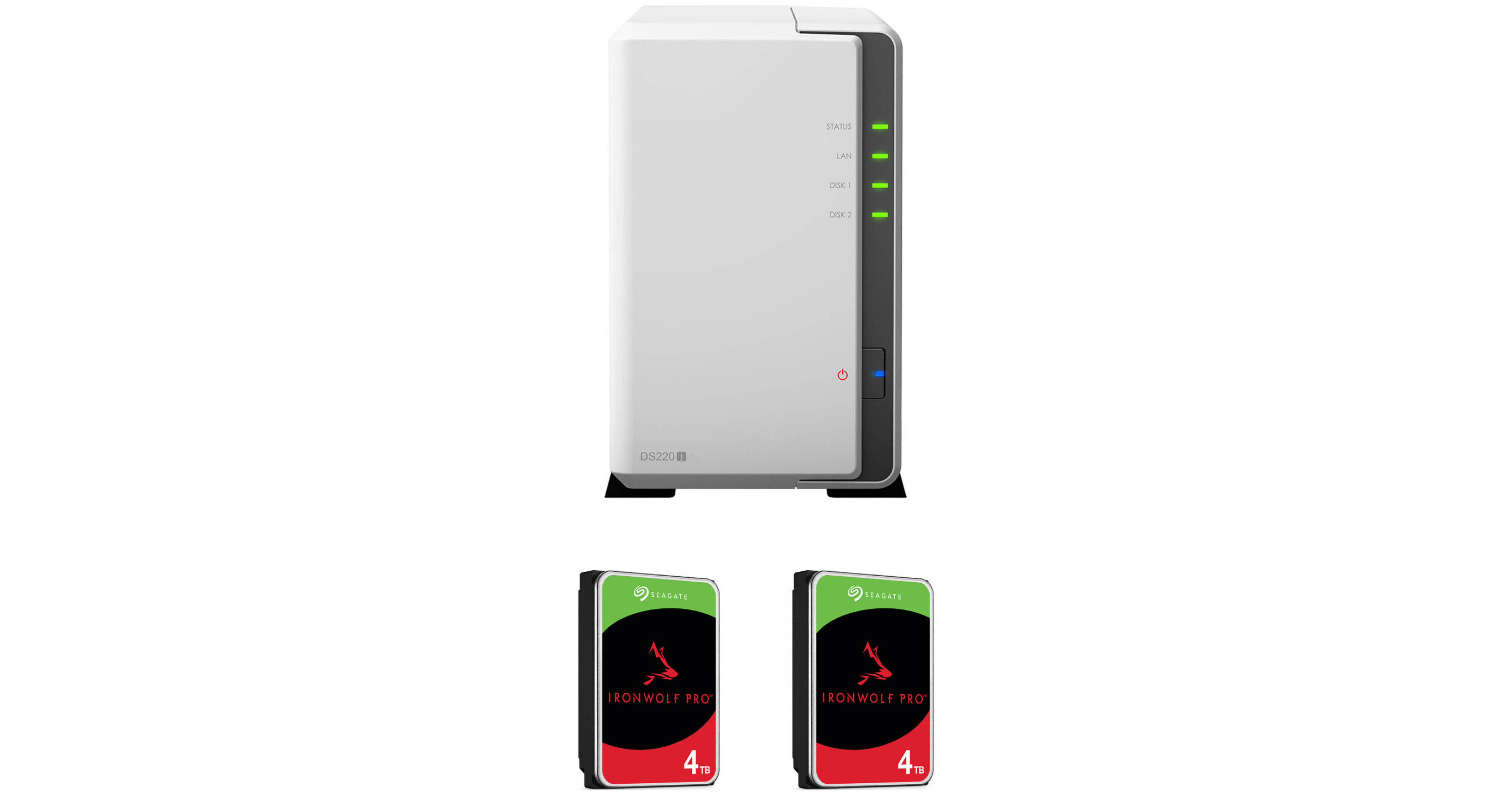 Synology 8TB DiskStation DS220j 2-Bay NAS Enclosure Kit with