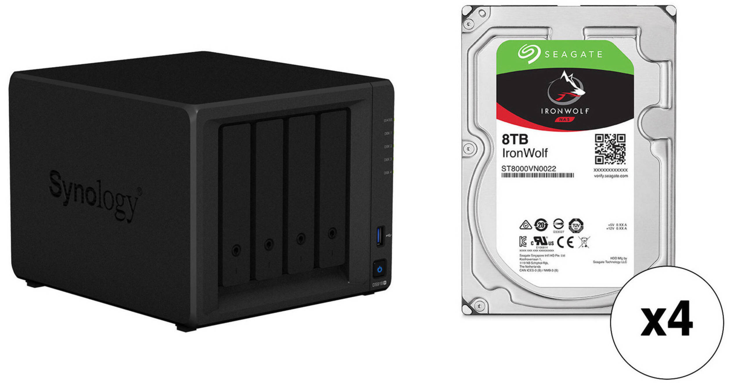 外付けハードディスク・ドライブ Synology DS918+ NAS Synology DS918+ NAS 【公式通販】