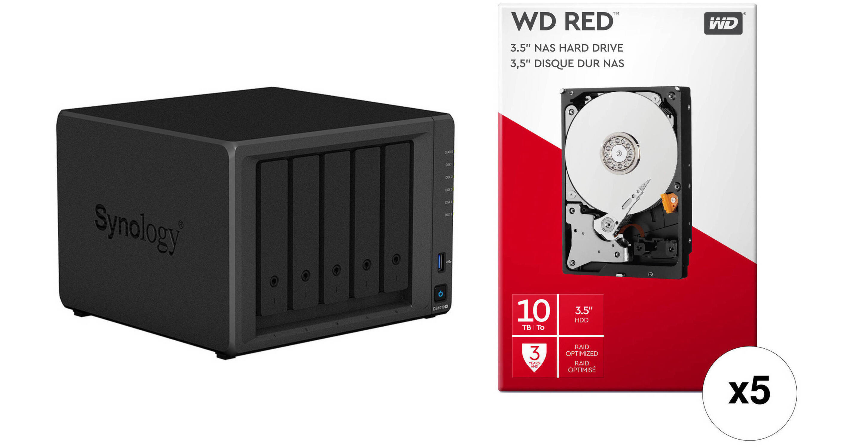 NEW Synology DiskStation DS1019+ 5-Bay NAS Enclosure