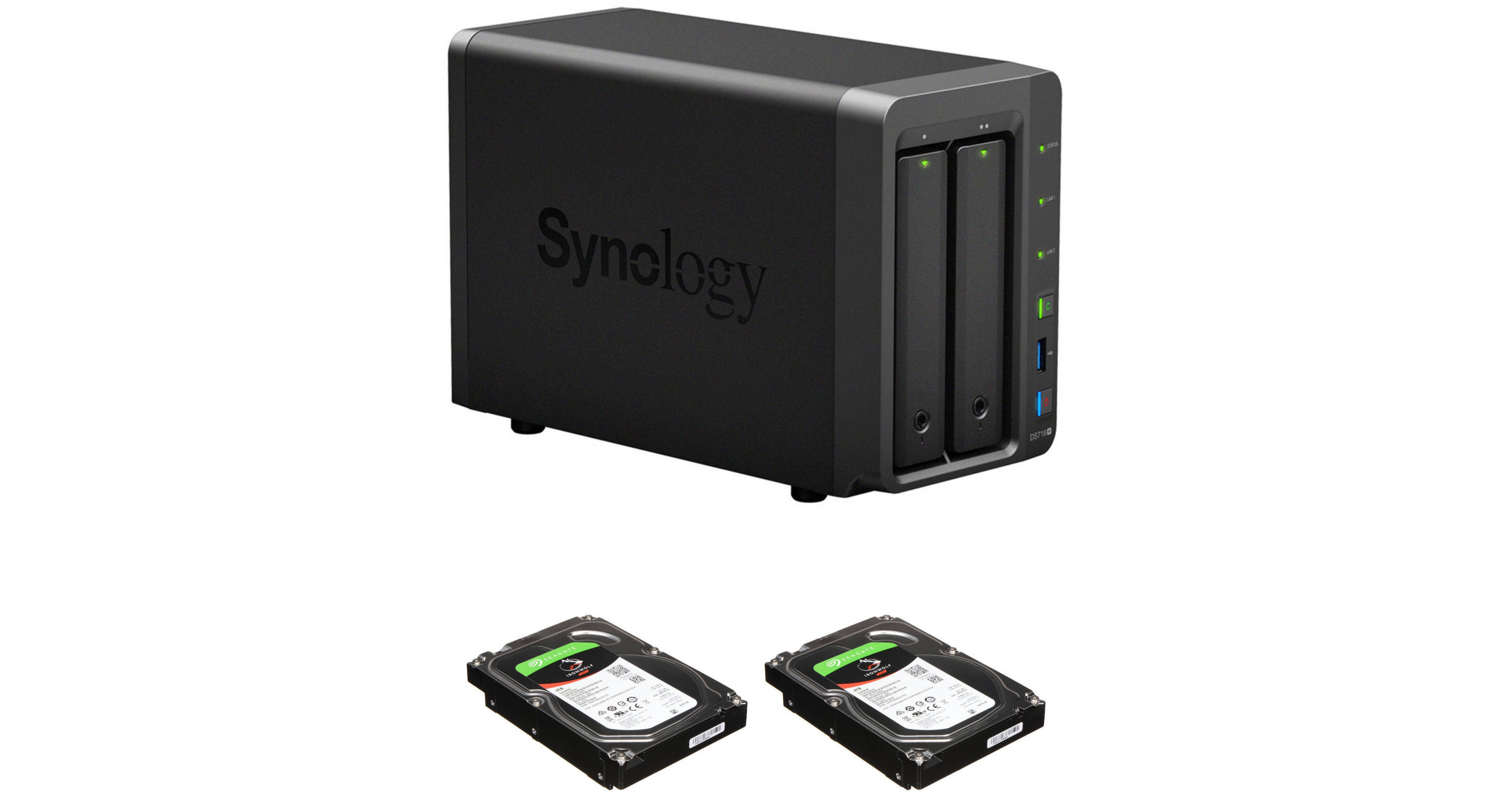 Synology DiskStation 8TB DS718+ 2-Bay NAS Enclosure Kit with
