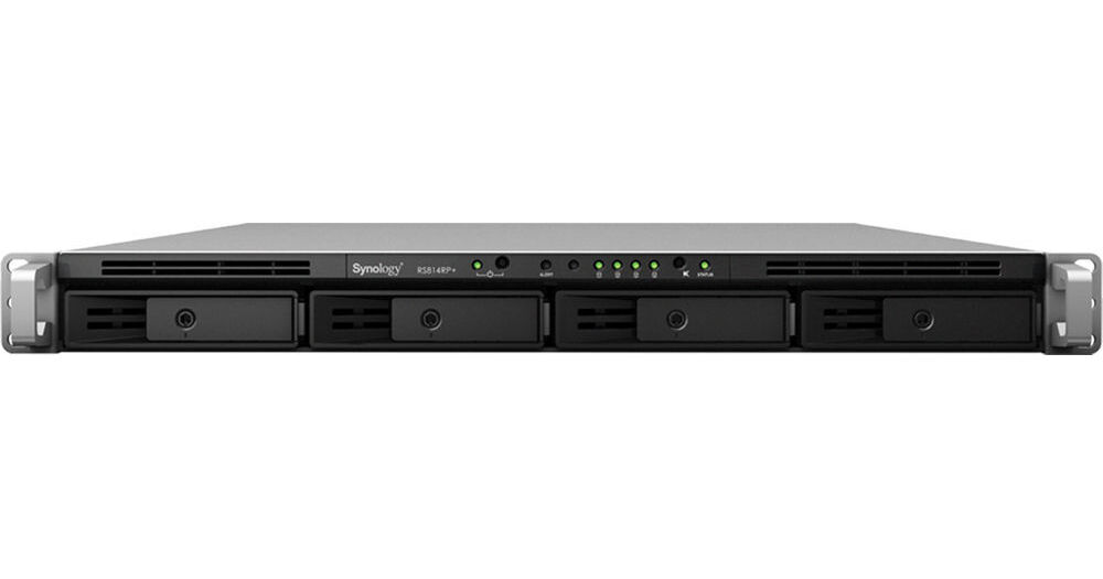 Synology RackStation RS814RP+ 1U 4-Bay NAS Server RS814RP+ B&H