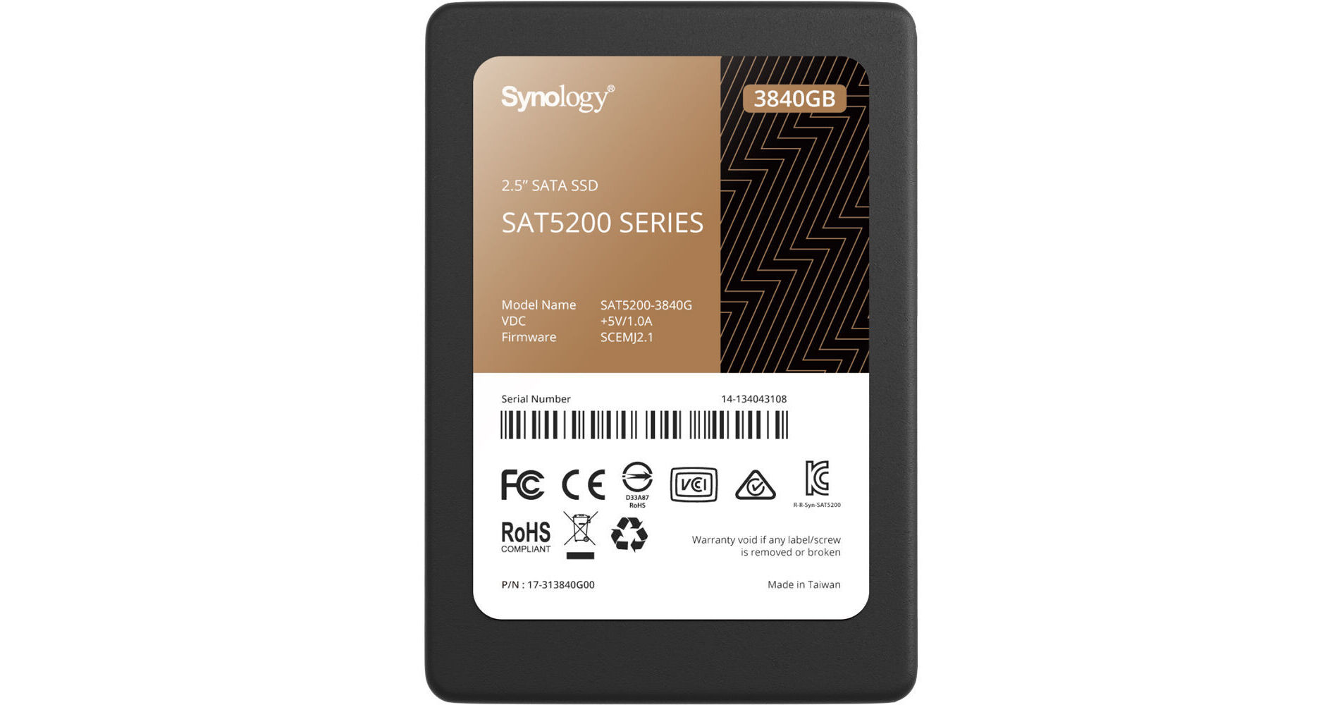 Synology 3.84TB SAT5200 SATA 2.5