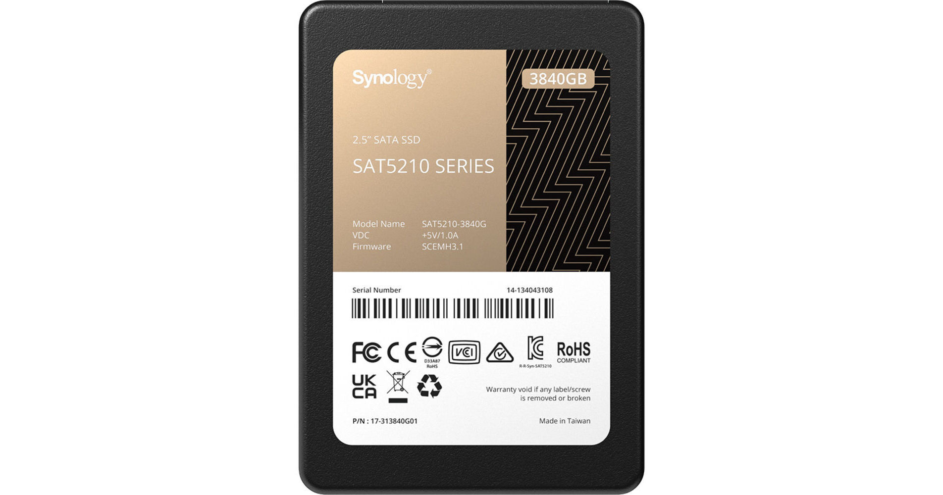Synology純正 SAT5200-480G 480GB×2枚 正常品