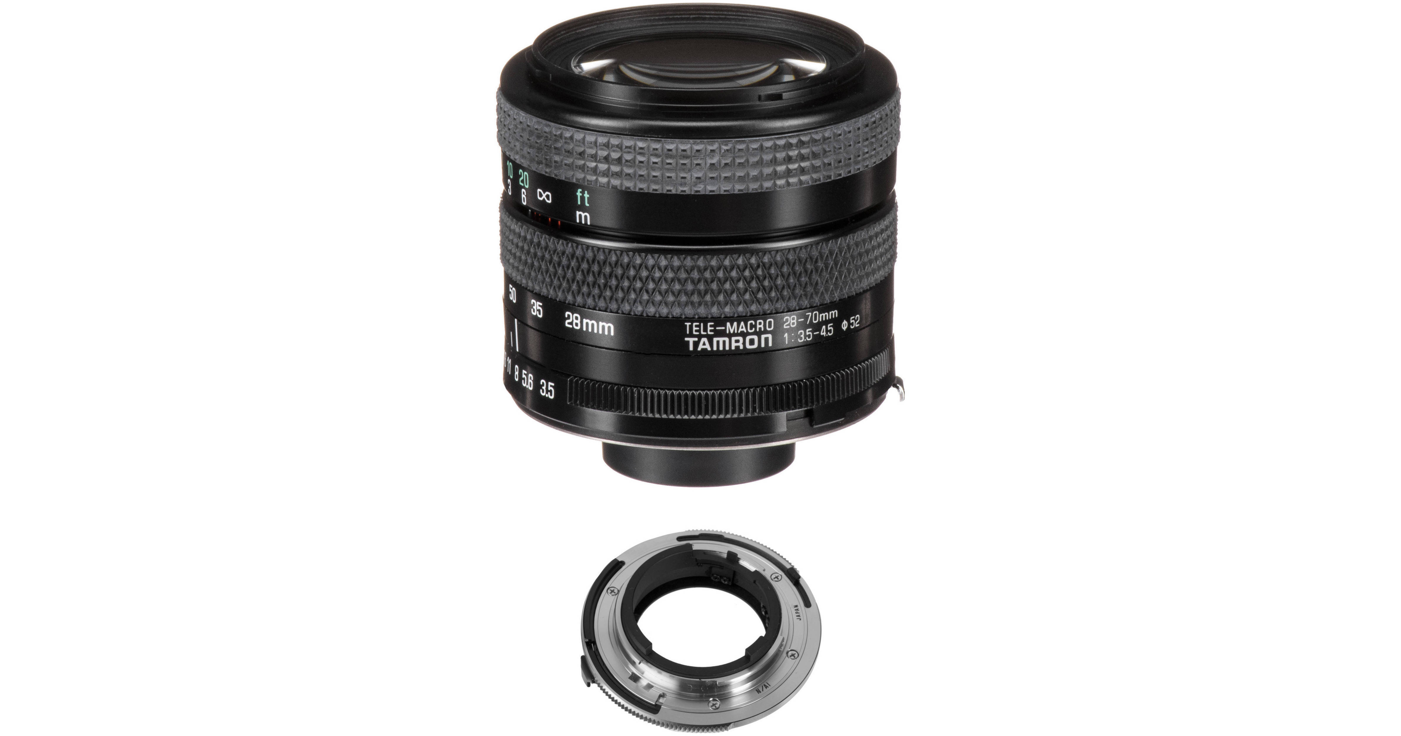 Tamron 28-70mm f/3.5-4.5 Adaptall Lens with Nikon AI Adapter Kit