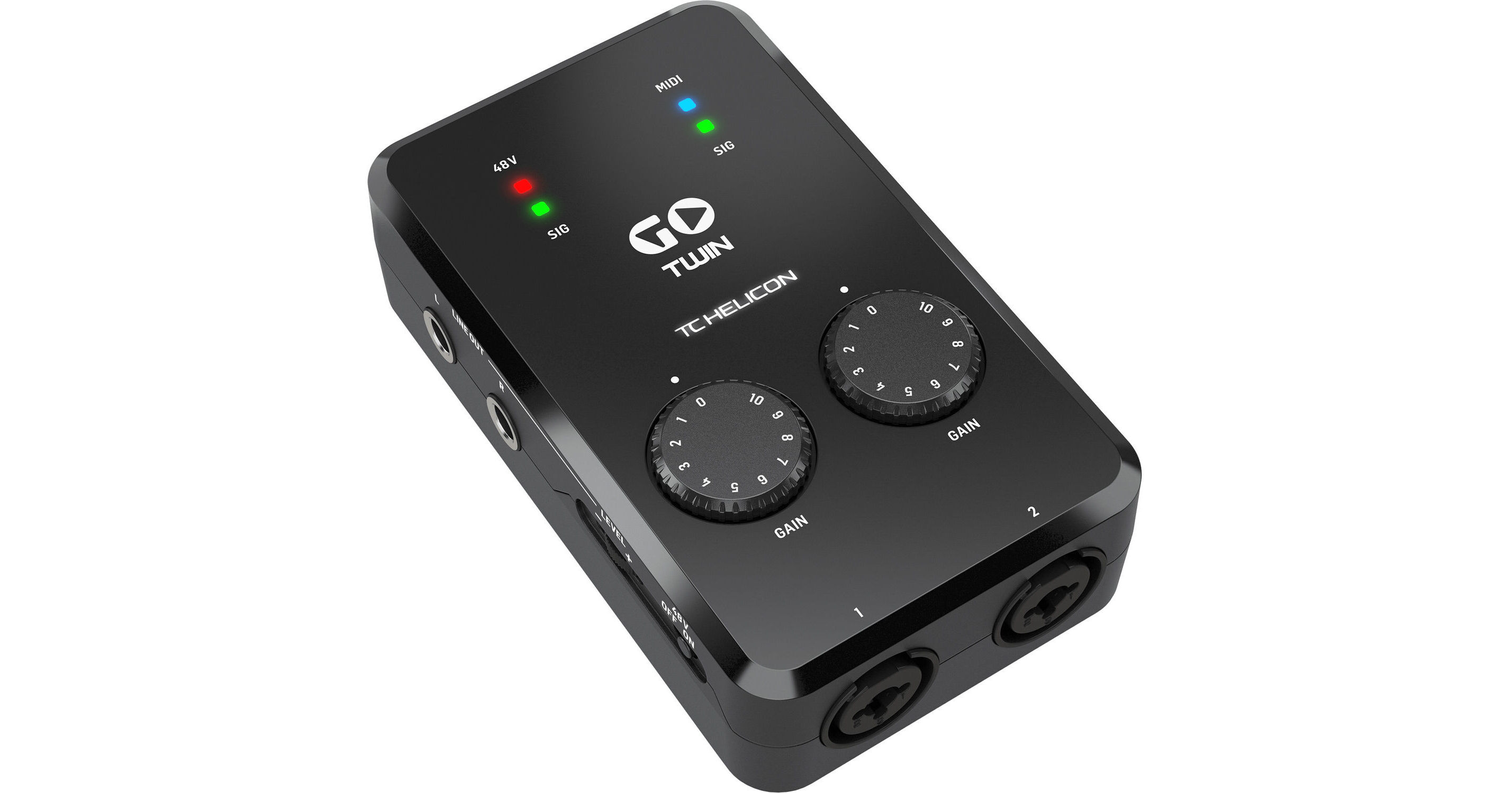 TC-Helicon GO TWIN Portable Audio/MIDI Interface 0802-AAI86-001