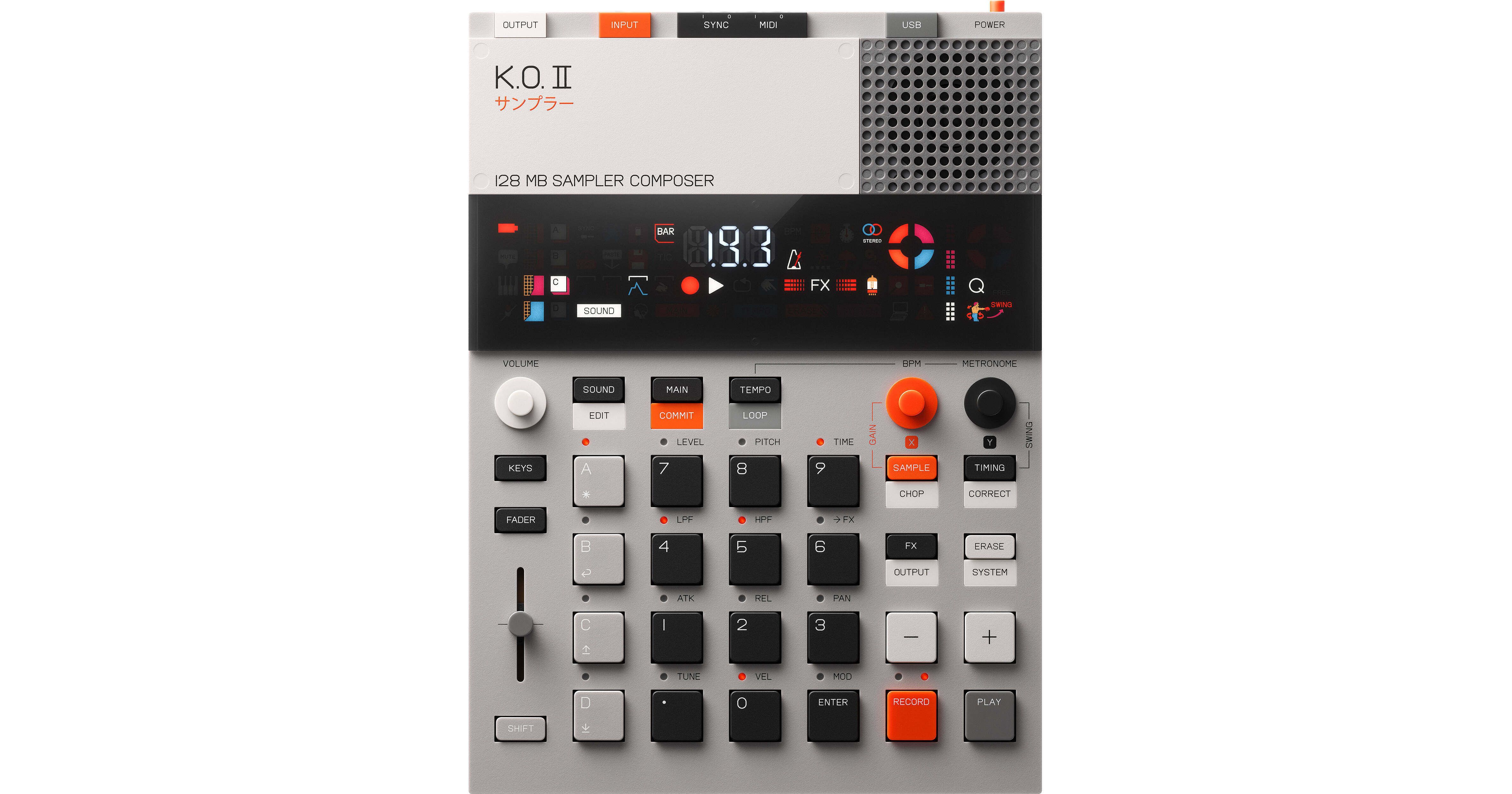 teenage engineering EP-133 K.O. II Portable Sampler TE032AS002