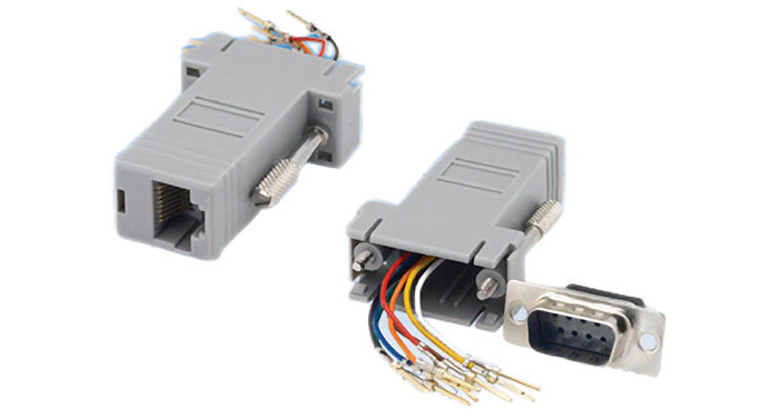 Tera Grand DB 9-Pin Male to RJ-45 Female Modular ADP-DB9M-RJ45F