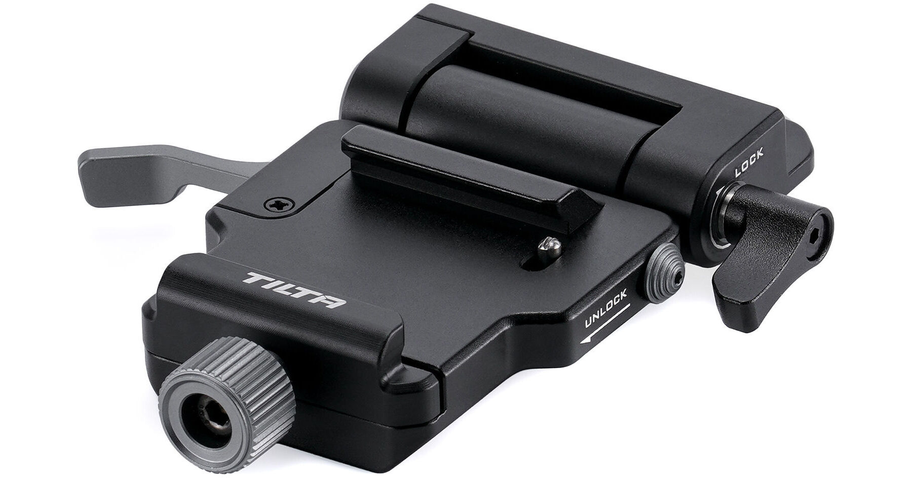 Tilta Baseplate Arca Pieghevole con Slot per Filettatura da 1/4-20 per Modalità di Ripresa Flessibile Orizzontale e Verticale - Alluminio, Nero TA- FAB-B