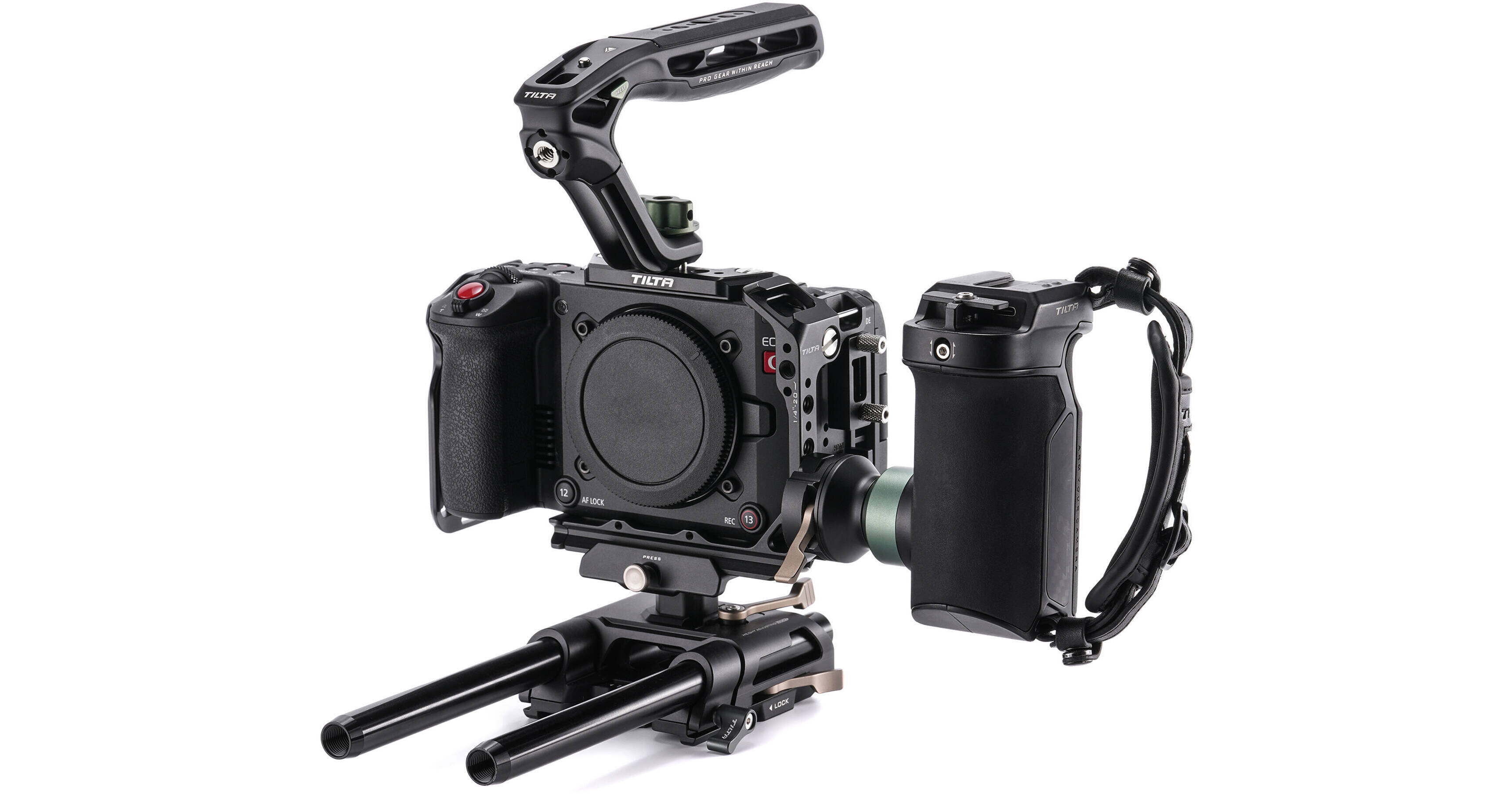 Tilta C50 Cage, Volledige Camerakooi Compatibel met C50 met Kabelklemmen   Zwart TA T93 FCC B