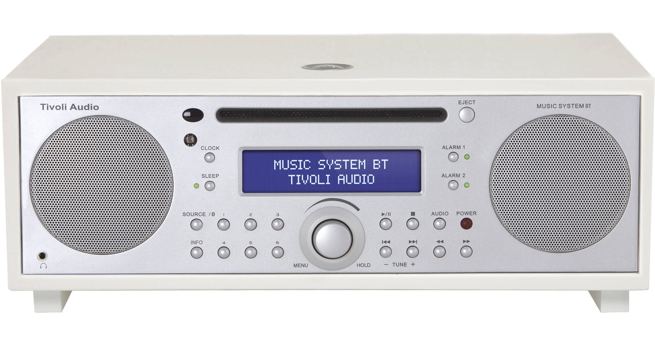 Tivoli Music System BT (Piano White/Silver) MSYBTWHT B&H Photo