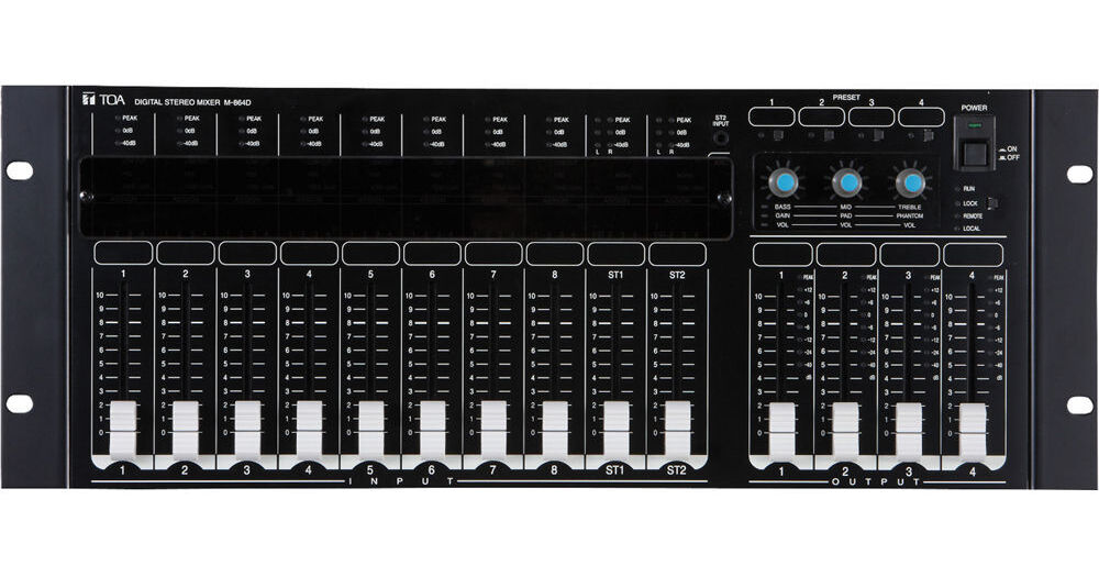 Toa Electronics M-864D Digital Stereo Mixer M-864D CU B&H Photo