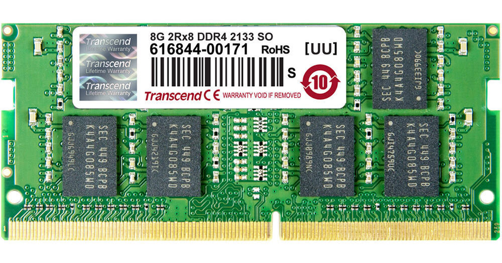 Transcend 8GB DDR4-2133 SO-DIMM Memory Module TS1GSH64V1H B&H Transcend 8GB DDR4-2133 SO-DIMM Memory Module TS1GSH64V1H B&H