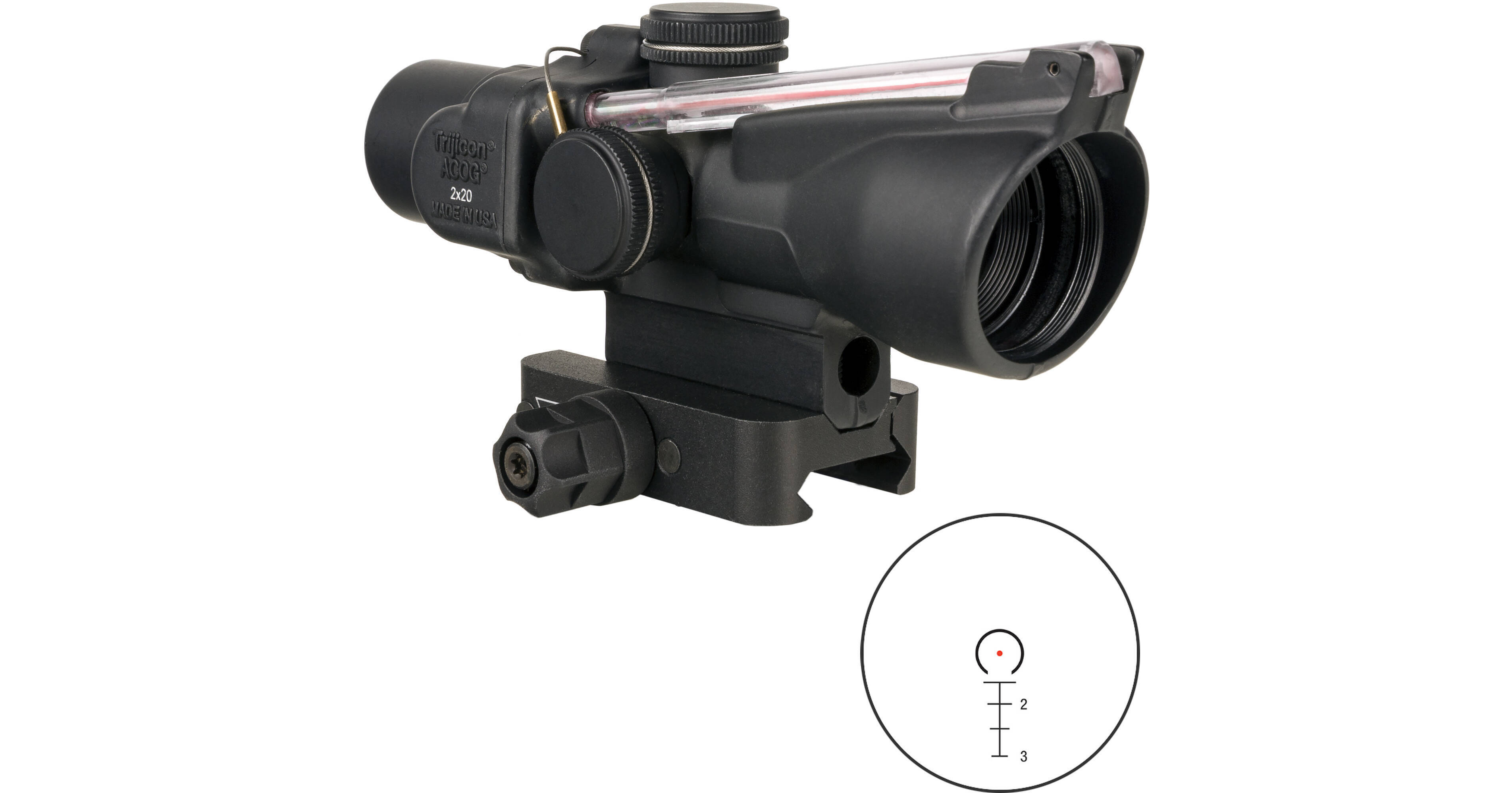 Trijicon 2x20 Compact ACOG Riflescope, Dual TA47-C-400387 B&H