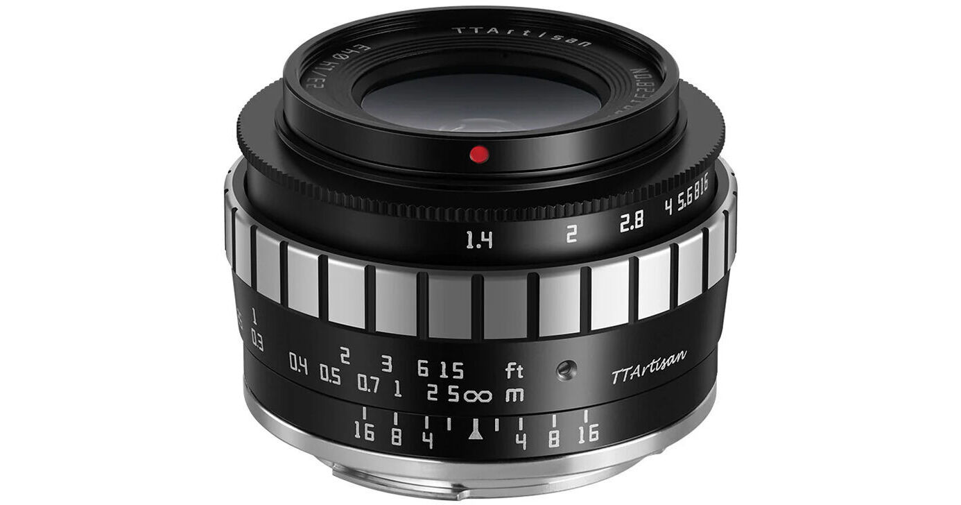 TTArtisan 23mm f/1.4 Lens for Leica L (Black & Silver) A35BS-L