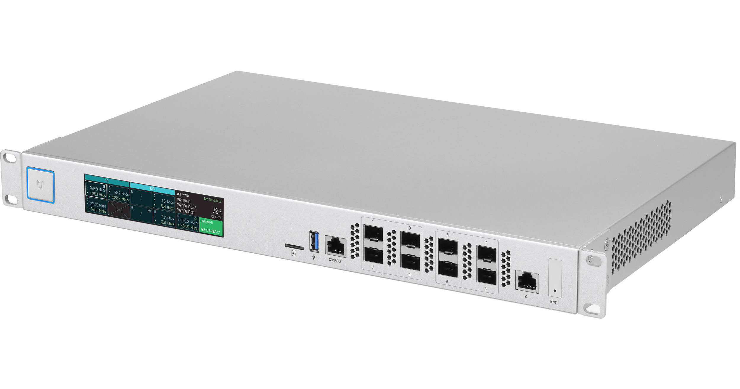 Ubiquiti USG-XG-8 8-Port 10G SFP+ XG Gateway Router USG-XG-8 B&H