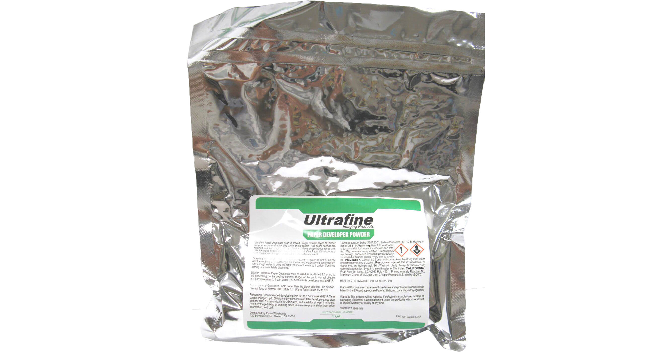 Ultrafine Chemistry Dektol-Style Black & White Paper 901-181 B&H