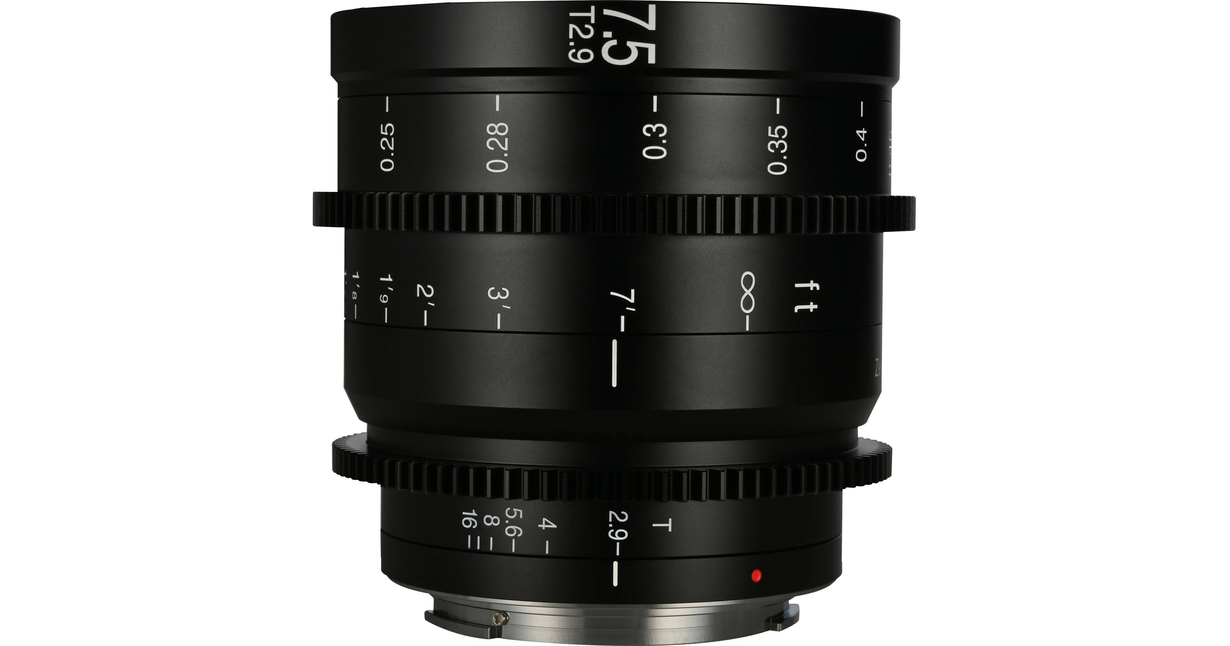 Venus Optics Laowa Zero-D S35 7.5mm T/2.9 Cine Lens VE7529RF B&H