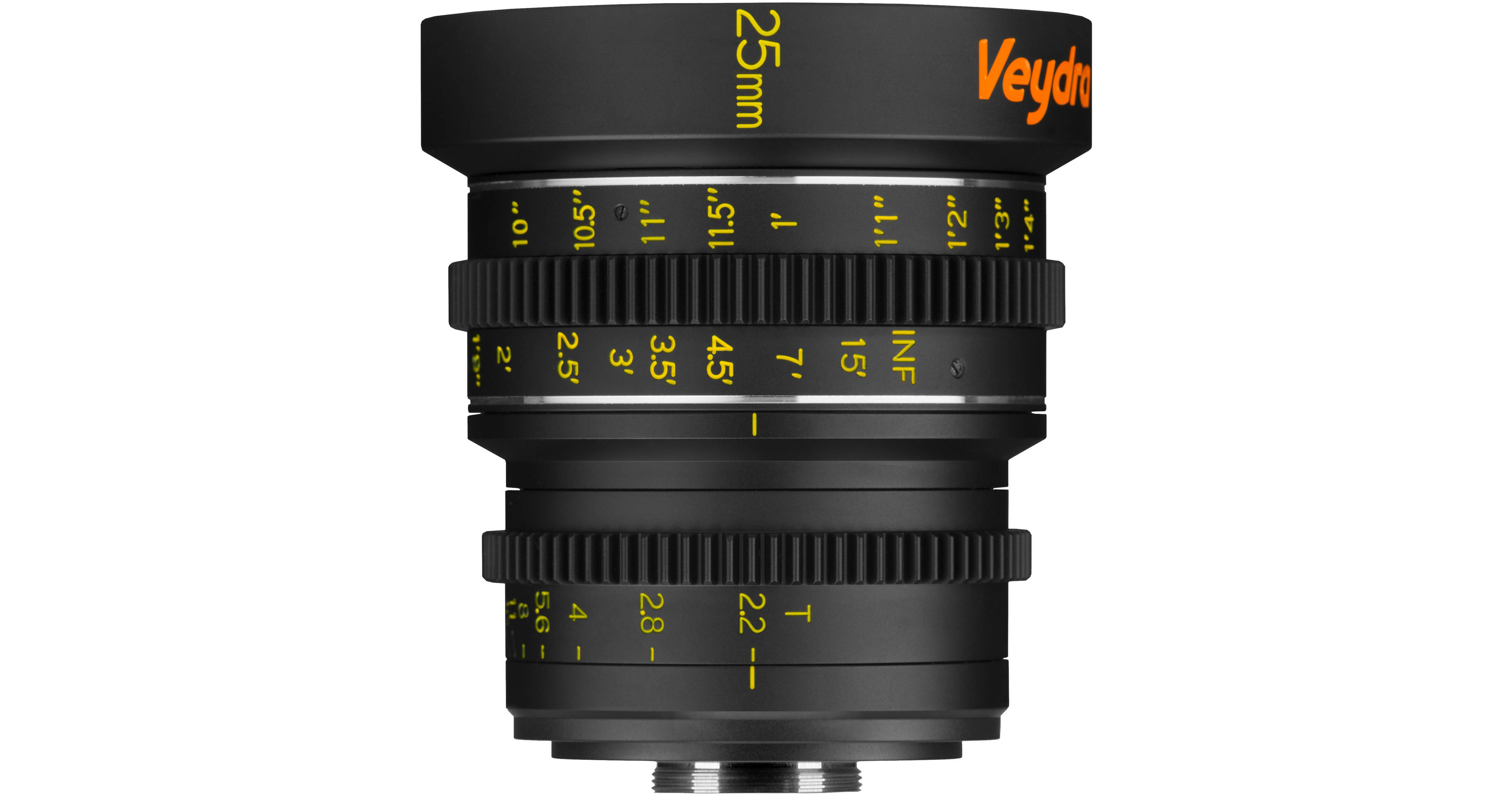 Veydra 25mm T2.2 Mini Prime Lens (C-Mount, Feet) V1-25T22CMOUNTI