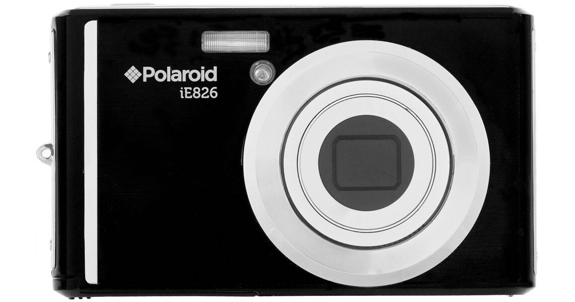 POLAROID Land Camera ブラック フラッシュ Polaroid iE826 Digital Camera (Black) IE826-BLK B&H Photo Video