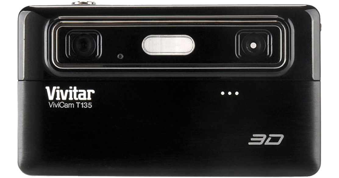 Vivitar ViviCam T135 3D Digital Camera (Licorice) VT135-LIC B&H