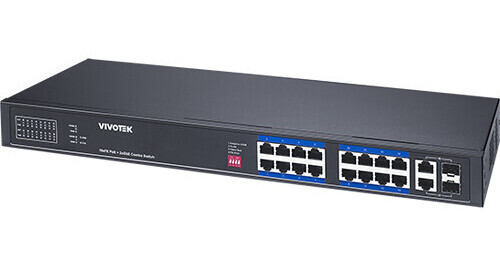VIVOTEK AW-FGT-180C-250 16ポートのPoEスイッチ Vivotek AW-FGT-180P-250 16-Port 100Mb PoE+ AW-FGT-180P-250 B&H
