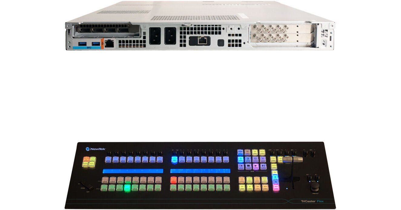 Vizrt TriCaster Vizion 1 RU with 16 SDI I/O and Flex Control