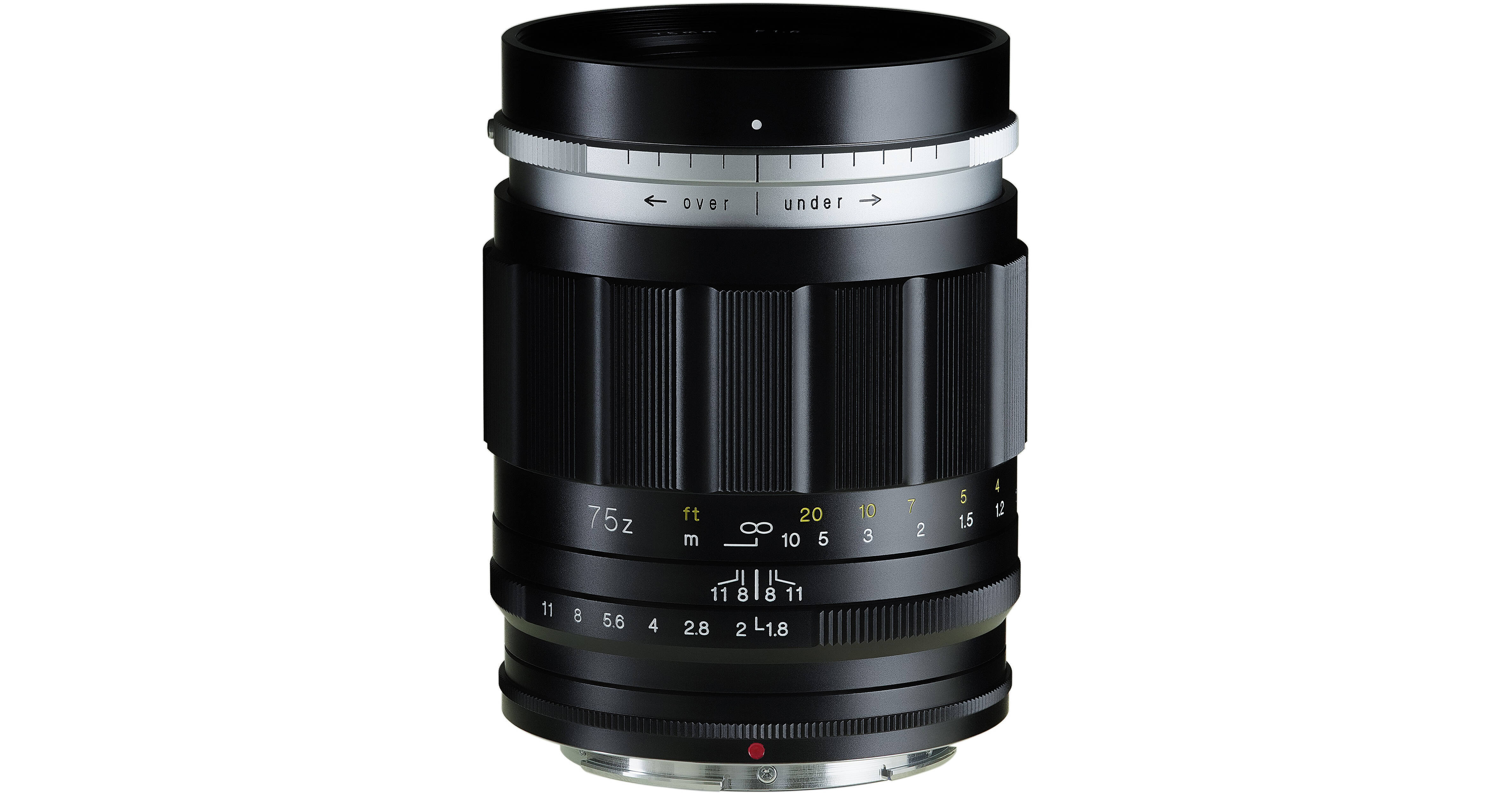 Voigtlander Portrait Heliar 75mm f/1.8 Aspherical Lens BA298F