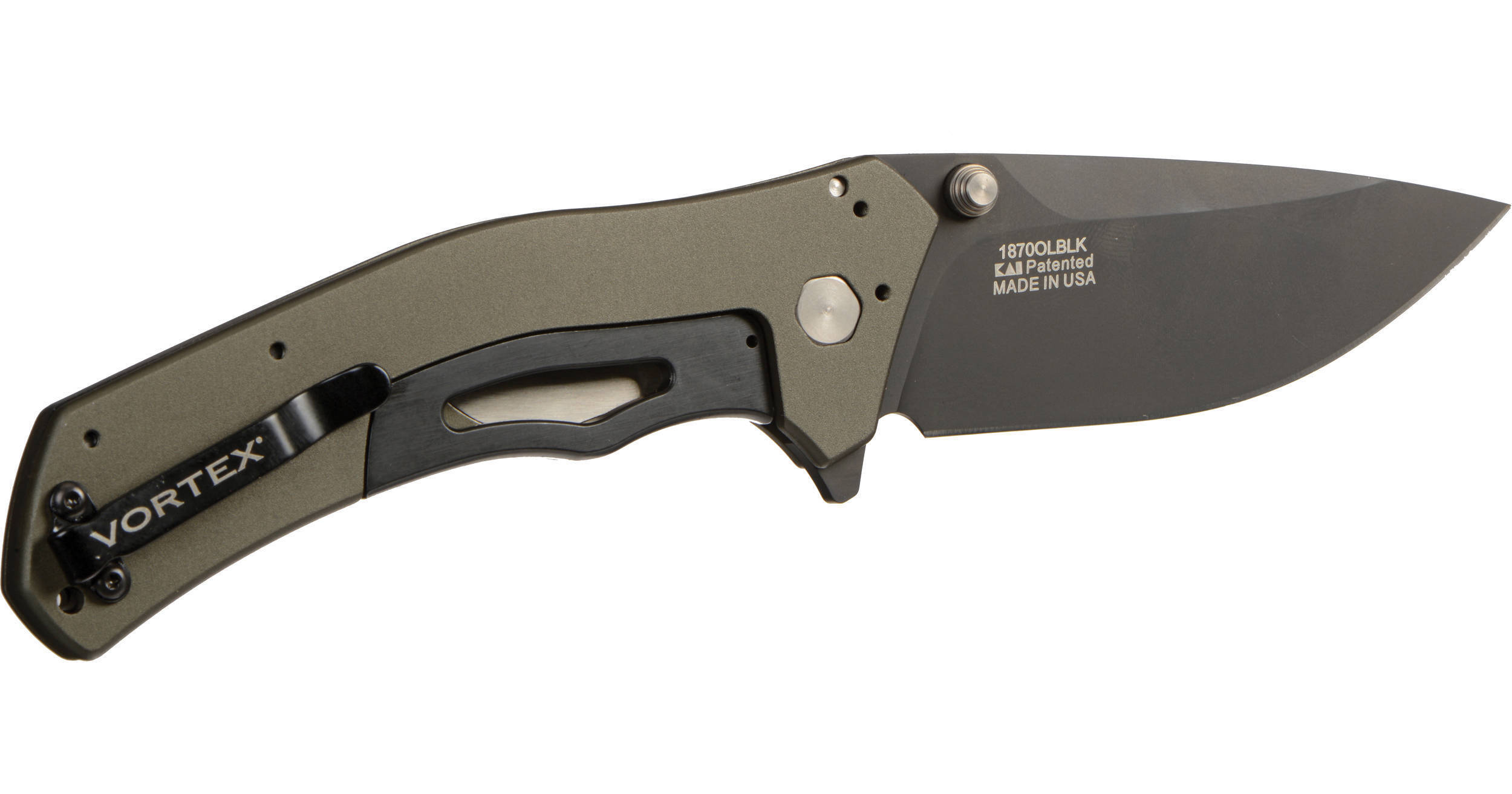Vortex Knockout Folding Knife (Olive/Black) 18700L-BLK B&H Photo