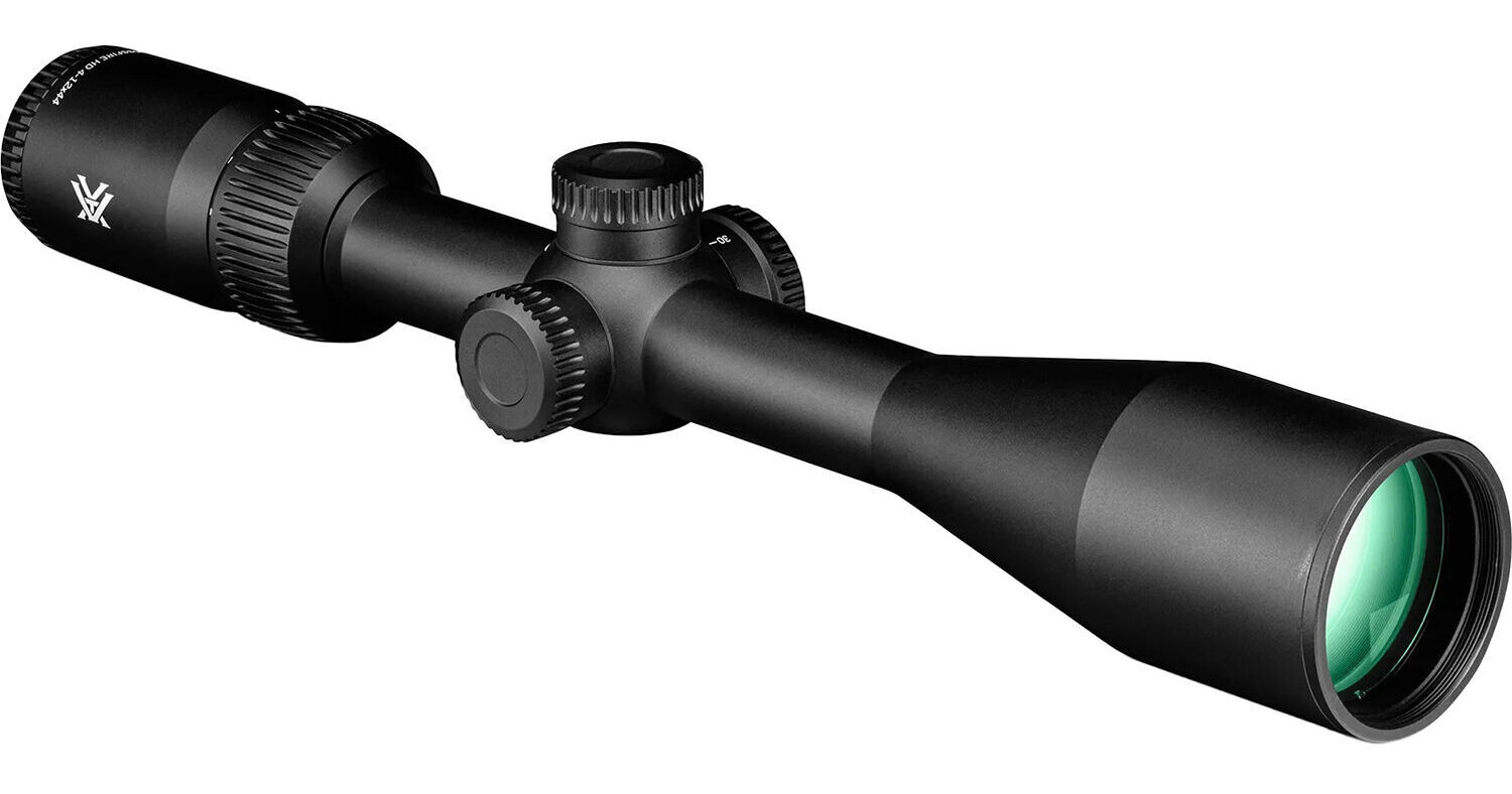 Vortex Crossfire II 4-12x44 V-Plex Riflescope – CF2-31013, Black, 44mm Objective